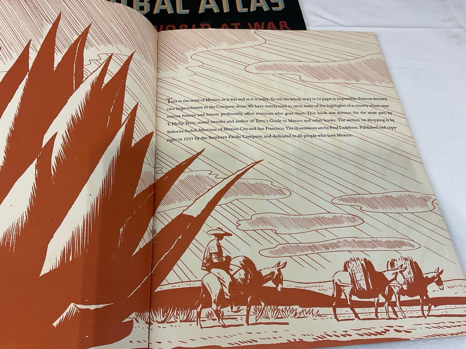 Rand McNally Standard World Atlas, Global Atlas World at War & Mexico by T. Philip Terry - 6