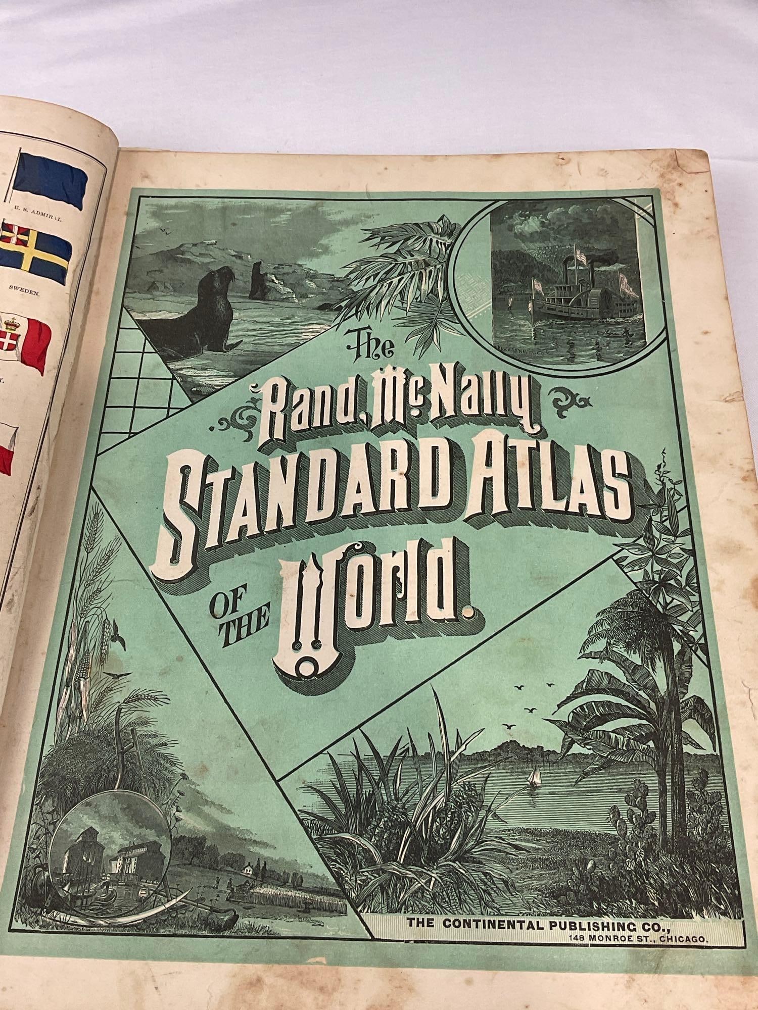 Rand McNally Standard World Atlas, Global Atlas World at War & Mexico by T. Philip Terry - 9