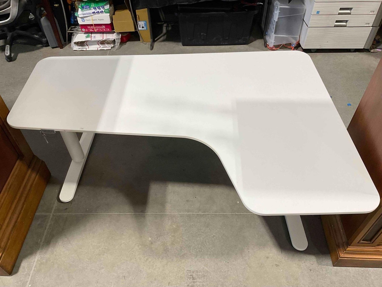 IKEA BEKANT Ergonomic Corner Desk w/ Motorized Height Adjustable Legs. Good Condition. - 2