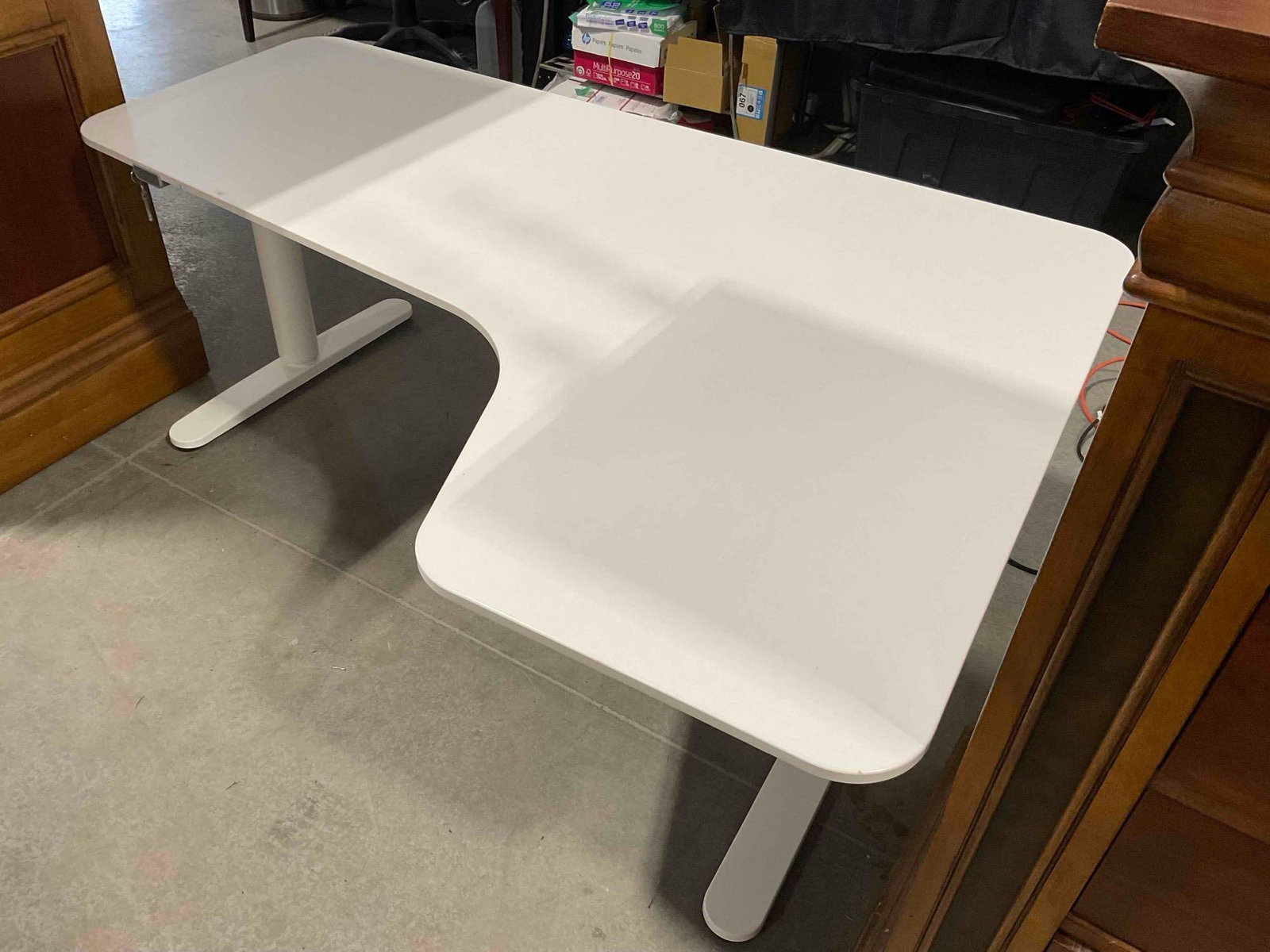 IKEA BEKANT Ergonomic Corner Desk w/ Motorized Height Adjustable Legs. Good Condition. - 3