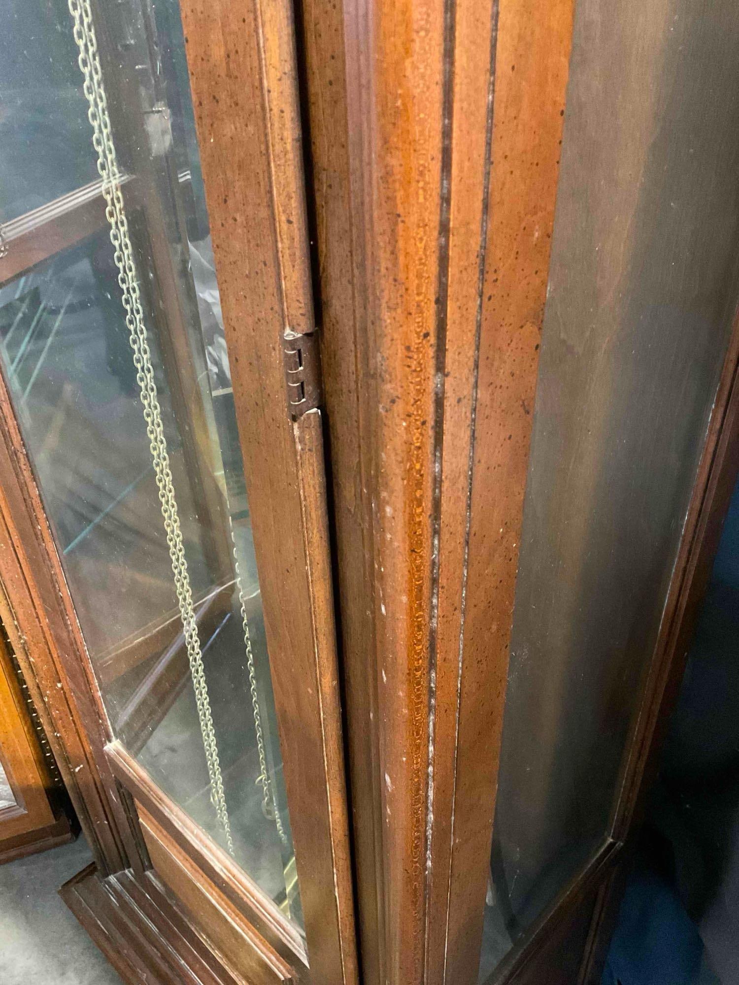 Vintage Howard Miller Grandfather Clock w/ Weights & Pendulum. Fair Condition. See pics. - 6
