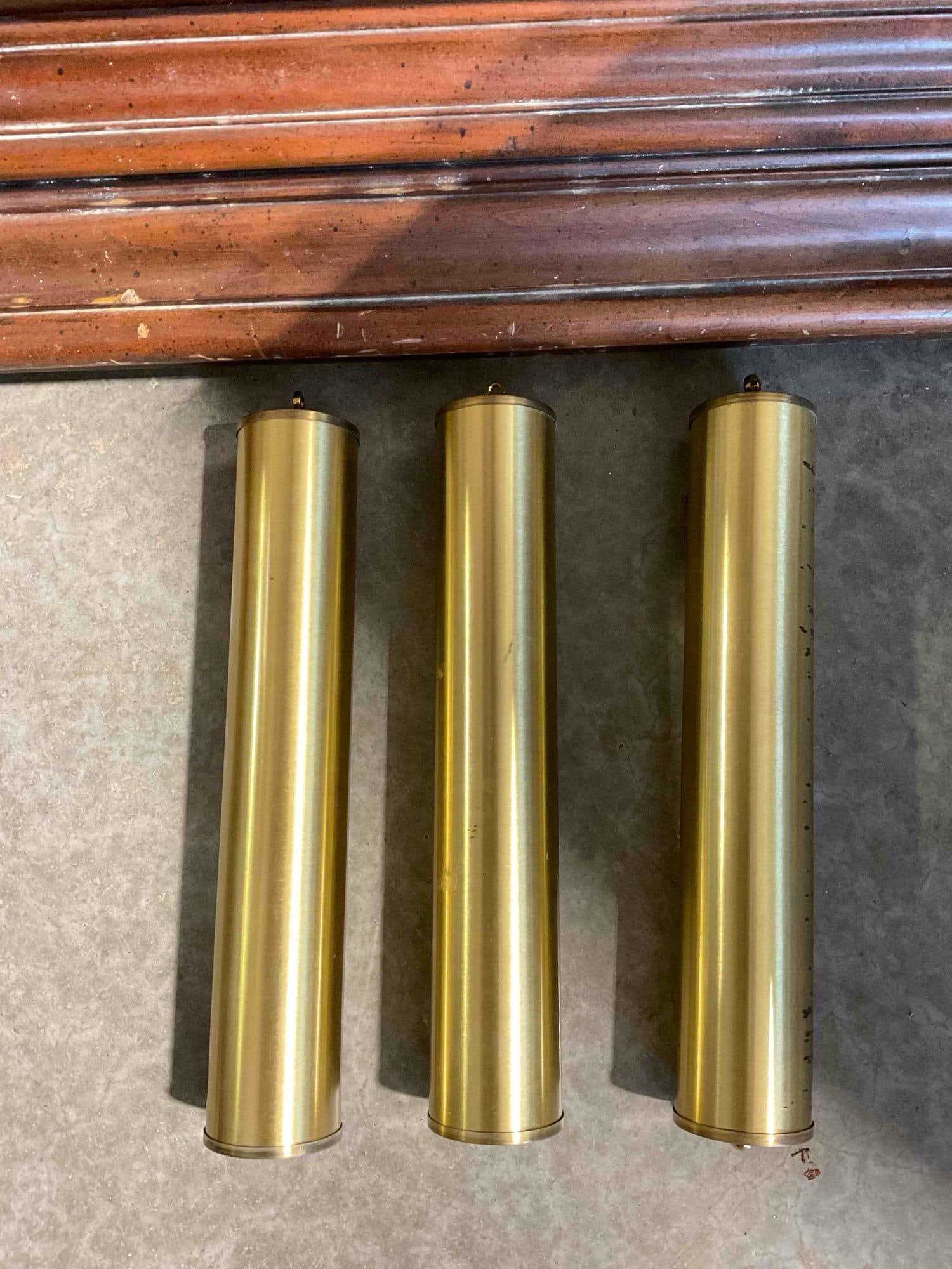 Vintage Howard Miller Grandfather Clock w/ Weights & Pendulum. Fair Condition. See pics. - 8