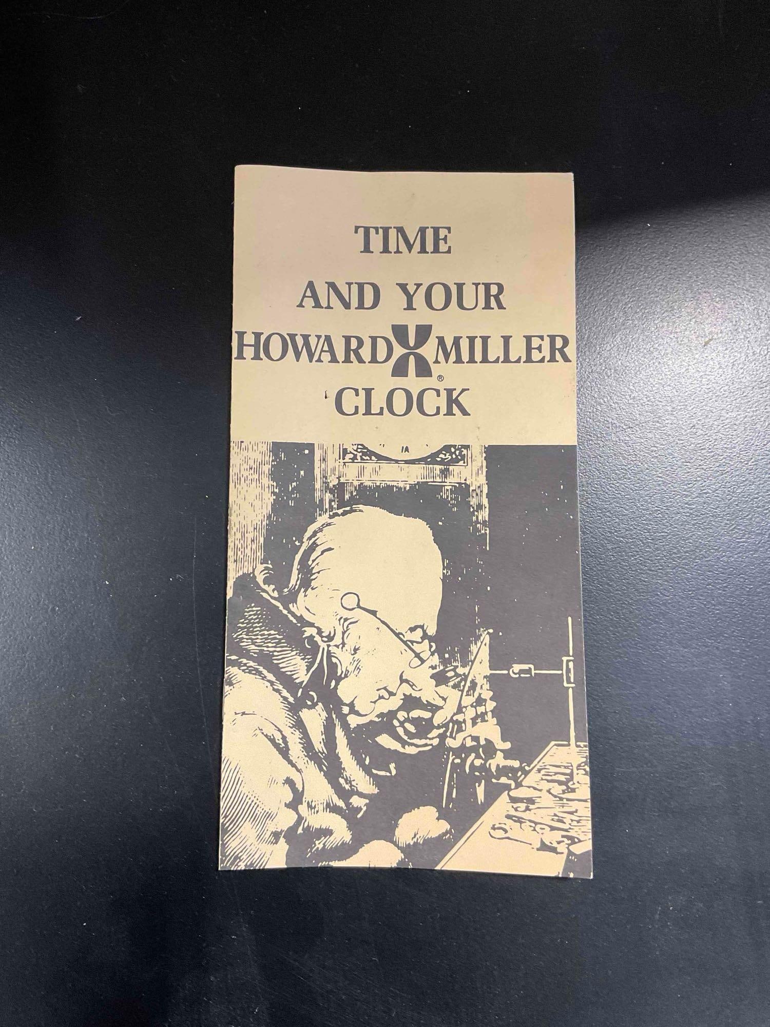 Vintage Howard Miller Grandfather Clock w/ Weights & Pendulum. Fair Condition. See pics. - 9