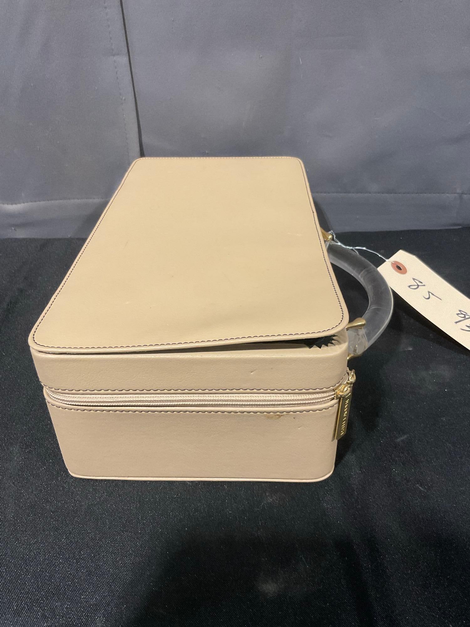 Vintage Zip case travel case full of vintage estate jewelry, rings, earrings , necklaces, watches - 6