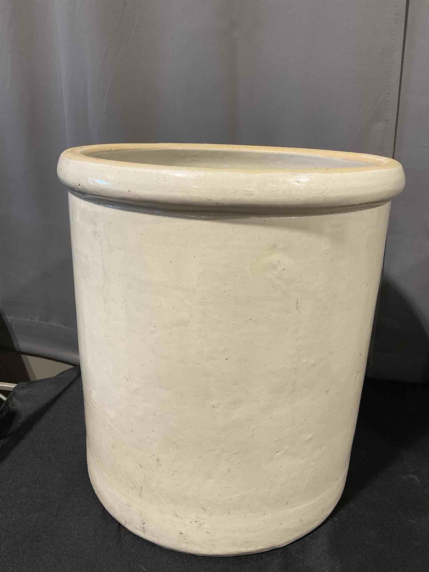 8 Gallon Red Wing Union Stoneware Co Crock, 17h x 15w x 15d inches, Vintage white glazed piece - 3