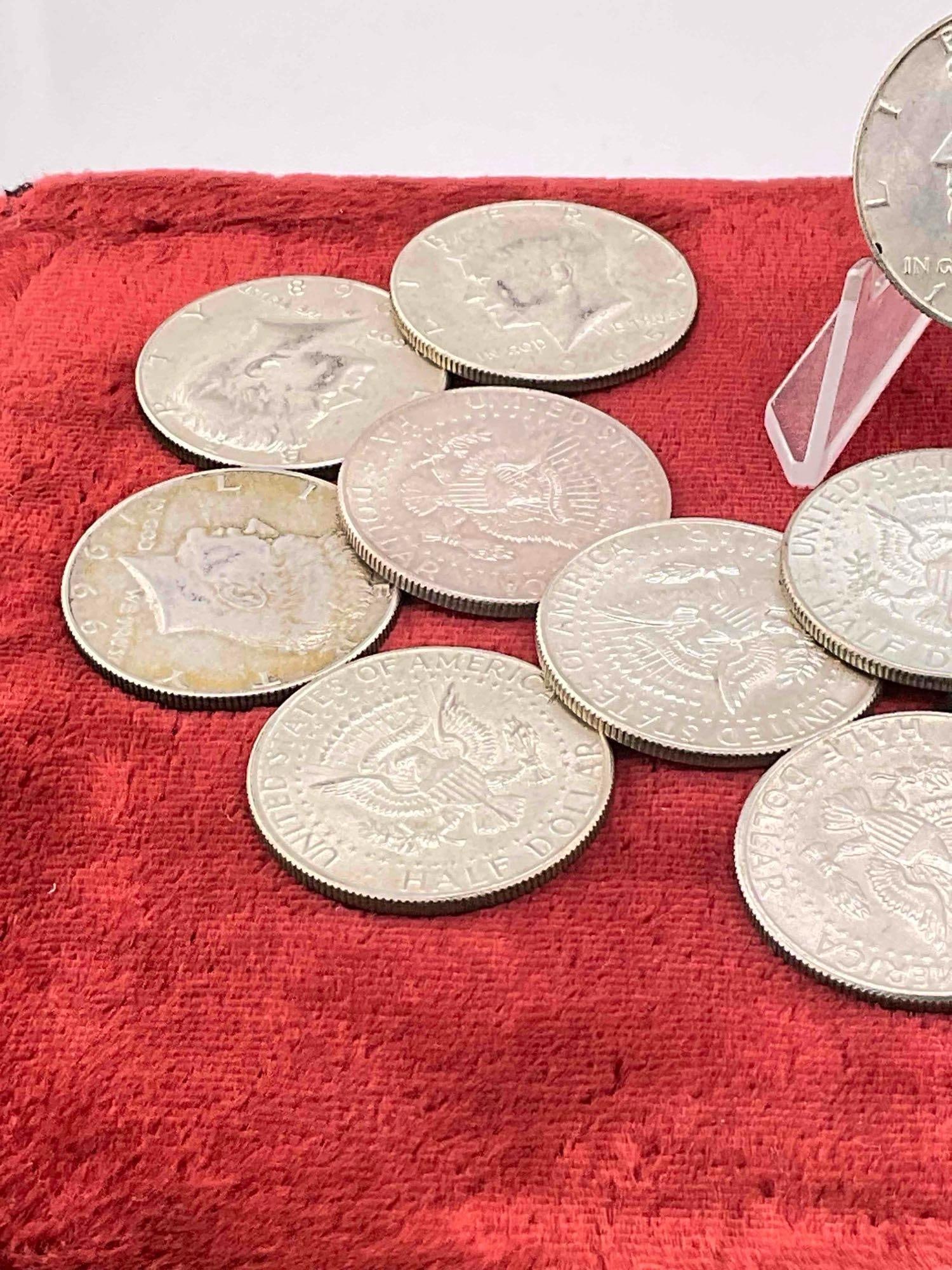 16 X 40% Silver Coins / 1965-1969 Kennedy Half dollars Assorted dates & mint marks - 4