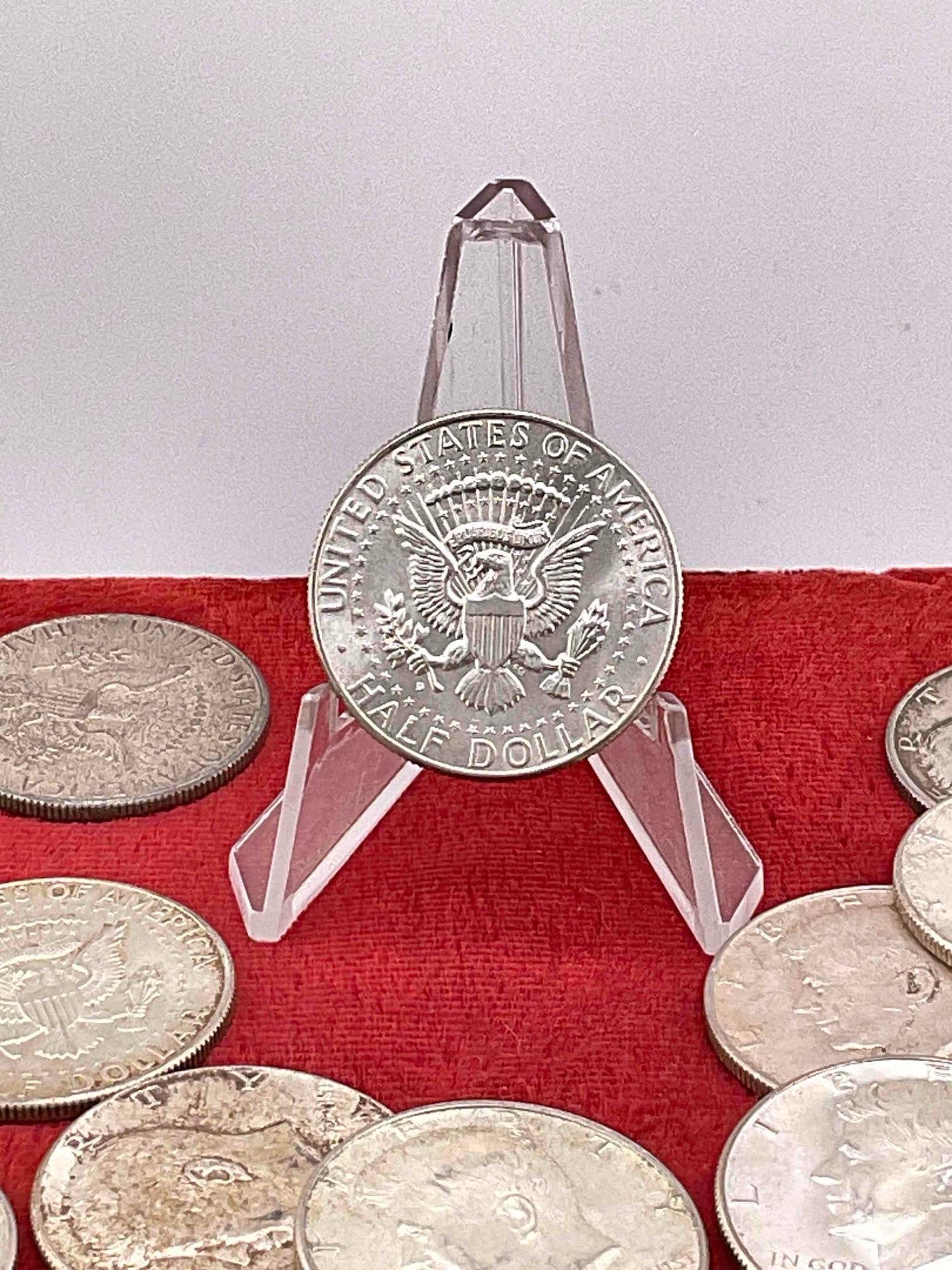 14 X 90% Silver Coins / 1964 Kennedy Half dollars Assorted dates & mint marks - 6