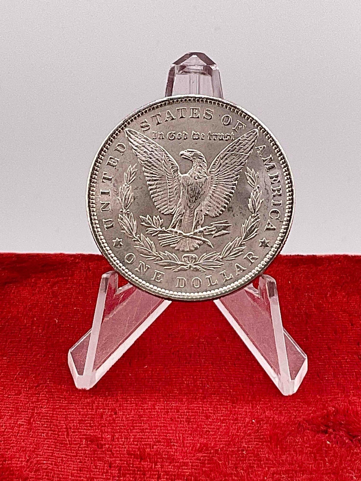 Stunning Antique MS Quality 1897 Silver Morgan Dollar coin features DMPL. See pics - 3