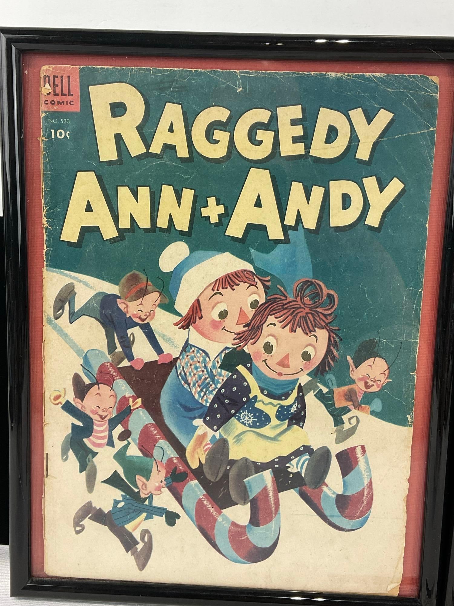 Pair of Framed Dell Comics Raggedy Ann & Andy Comic Books, Issue 380 & 533 - 2