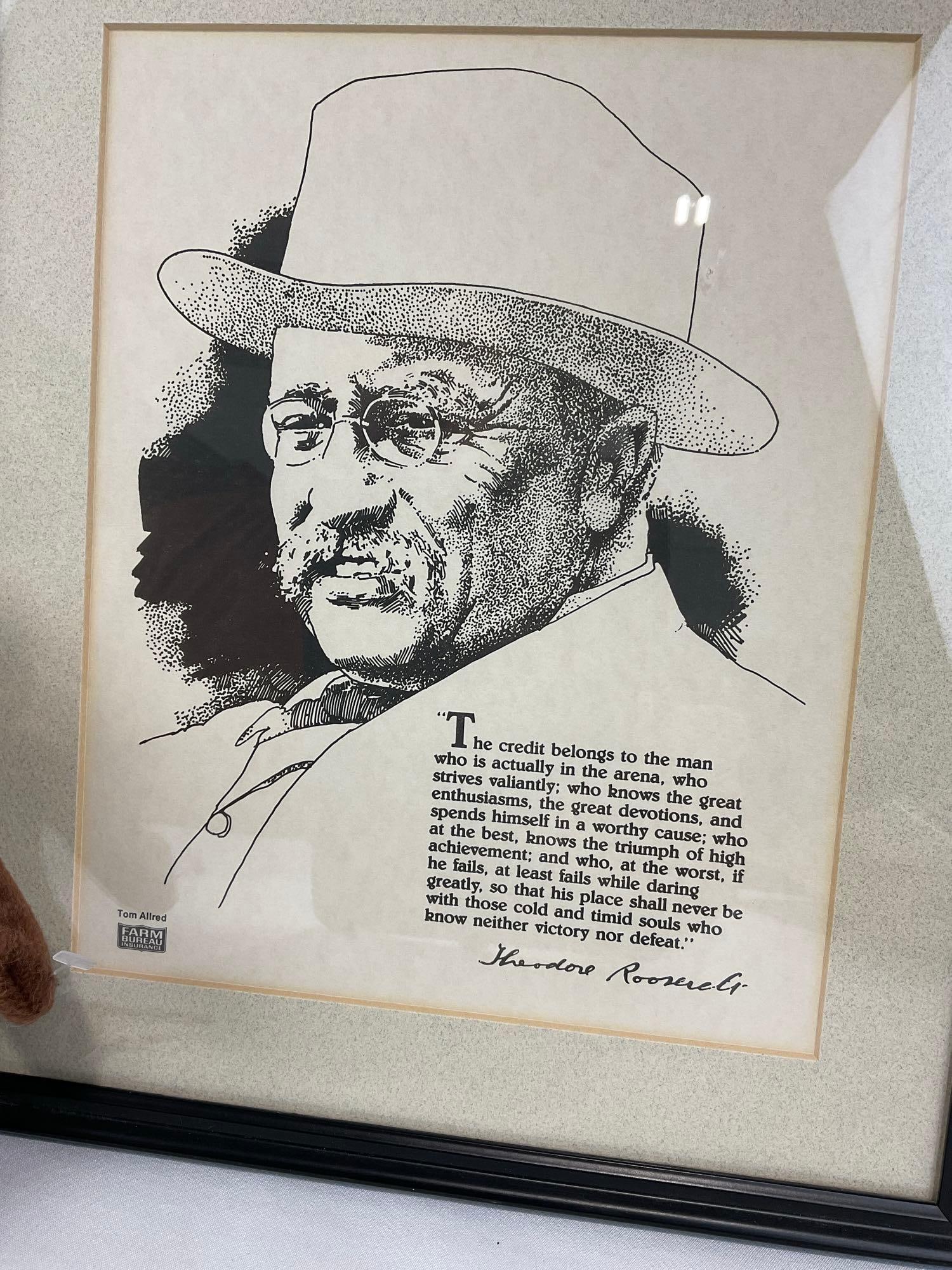The True Story of Smokey Bear w/Smokey Bear Plush, Framed Teddy Roosevelt Quote & Illustration 14... - 4