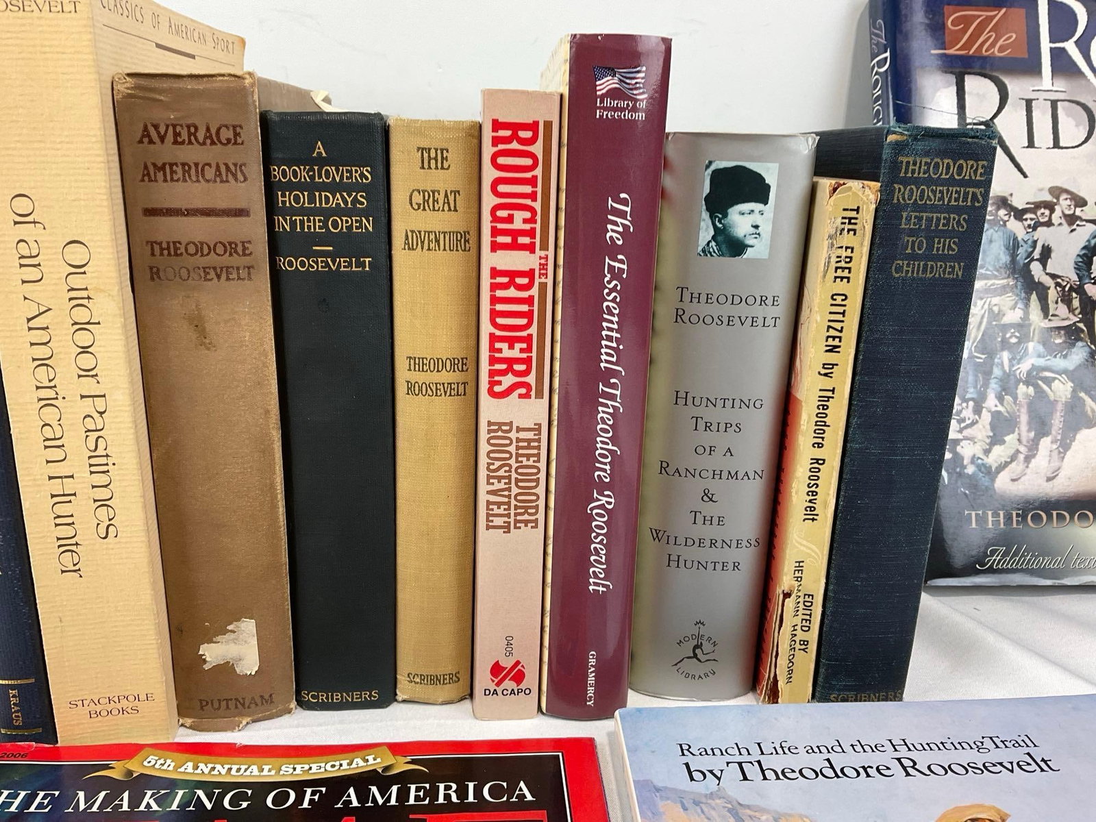 Vintage Collection of Writings by & about Teddy Roosevelt, 18 Novels, & a few Magazines - 3