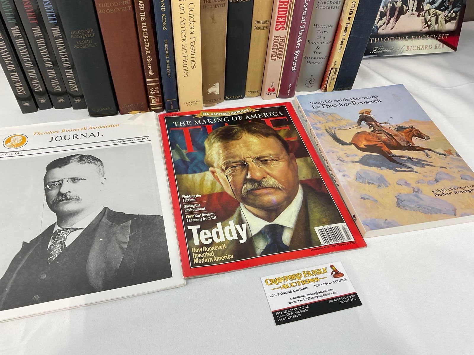 Vintage Collection of Writings by & about Teddy Roosevelt, 18 Novels, & a few Magazines - 4