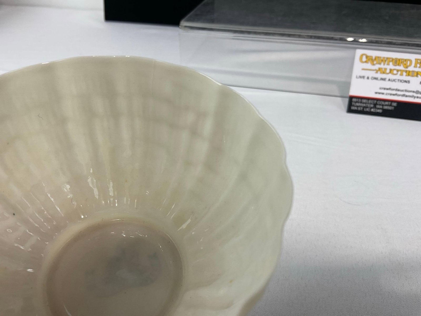 Belleek Antique 2nd Black marked Cup, & saucer, 2x 1950s Sugar & Creamer - 6