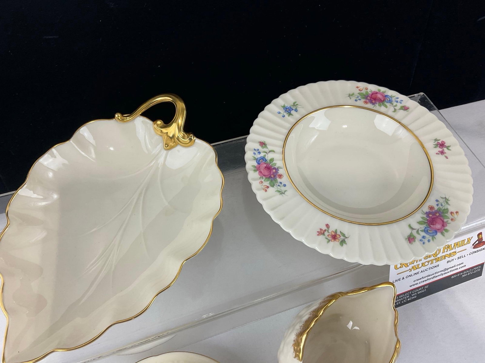 Lenox Leaf Shaped Bowl, Swan, Plate & Cup/Saucer, (Reproduction of the 1st piece) - 2