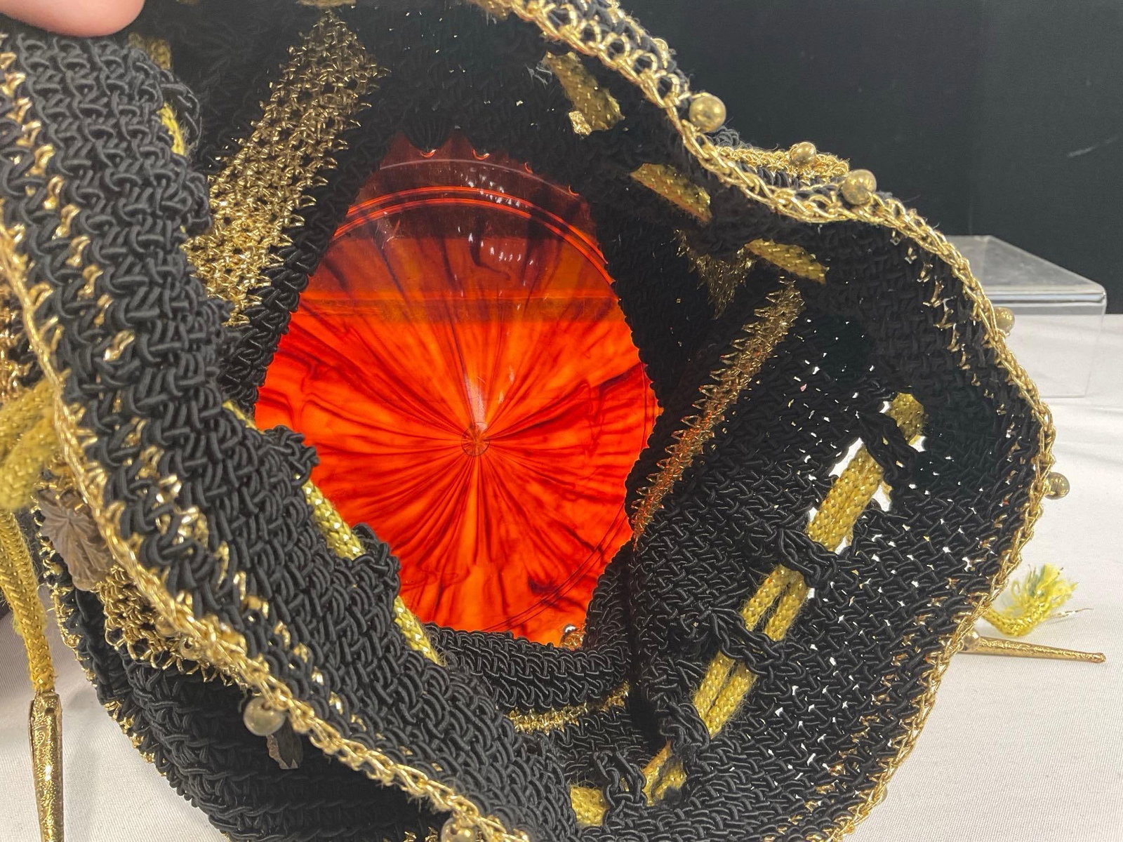 Variety of 7 Purses, Coinpurses, & Evening Clutches, Crochet Drawstring w/Bakelite Bottom, Beaded - 13