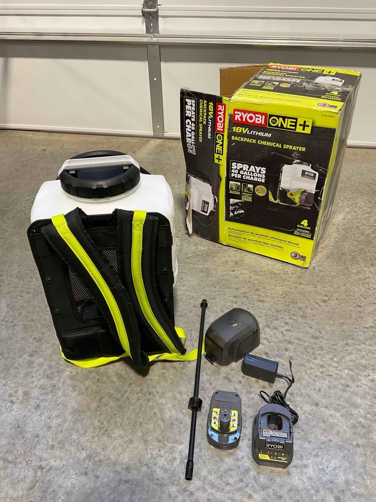 Ryobi One 18v Lithium 4 Gallon Backpack Chemical Sprayer. Good Condition. See pics. - 4
