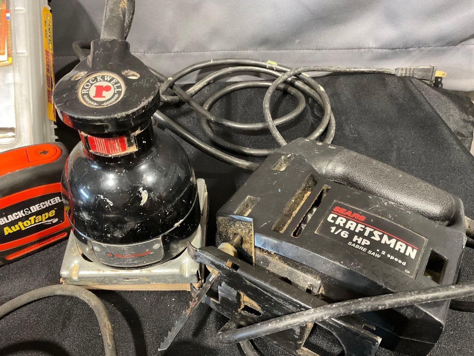 Variety of Tools, Skil Model 503, Black & Decker no. 7254, Rockwell 330A Sander, & more - 3