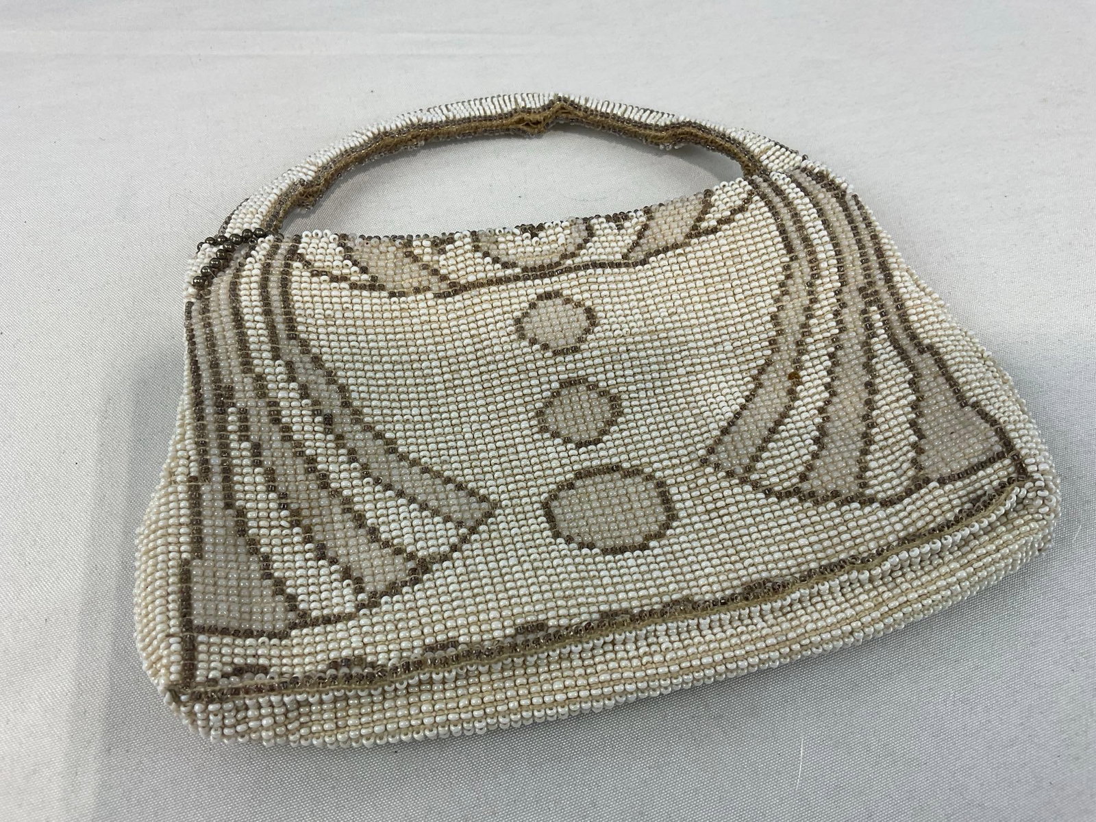 Evening Purse with Enameled Cloisonne Clasp w/Beads, Pearls & more, + Czechoslovak Beaded Coinpurse - 3