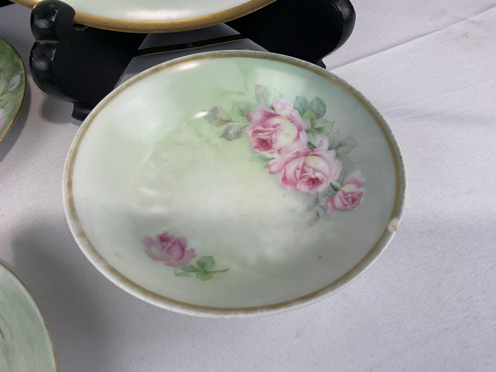 Set of 5 Early 20th Century Antique China, JSV Plate & Small Bowl, & 3x MZ Altrohlau CM-R Plates - 3