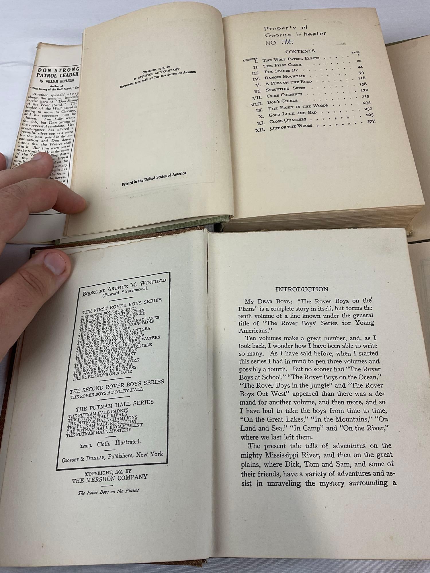 7 Antique Books, Early 20th Century, Boy Scouts, Tarzan, A Little Swiss Boy by Johanna Spyri & more - 6