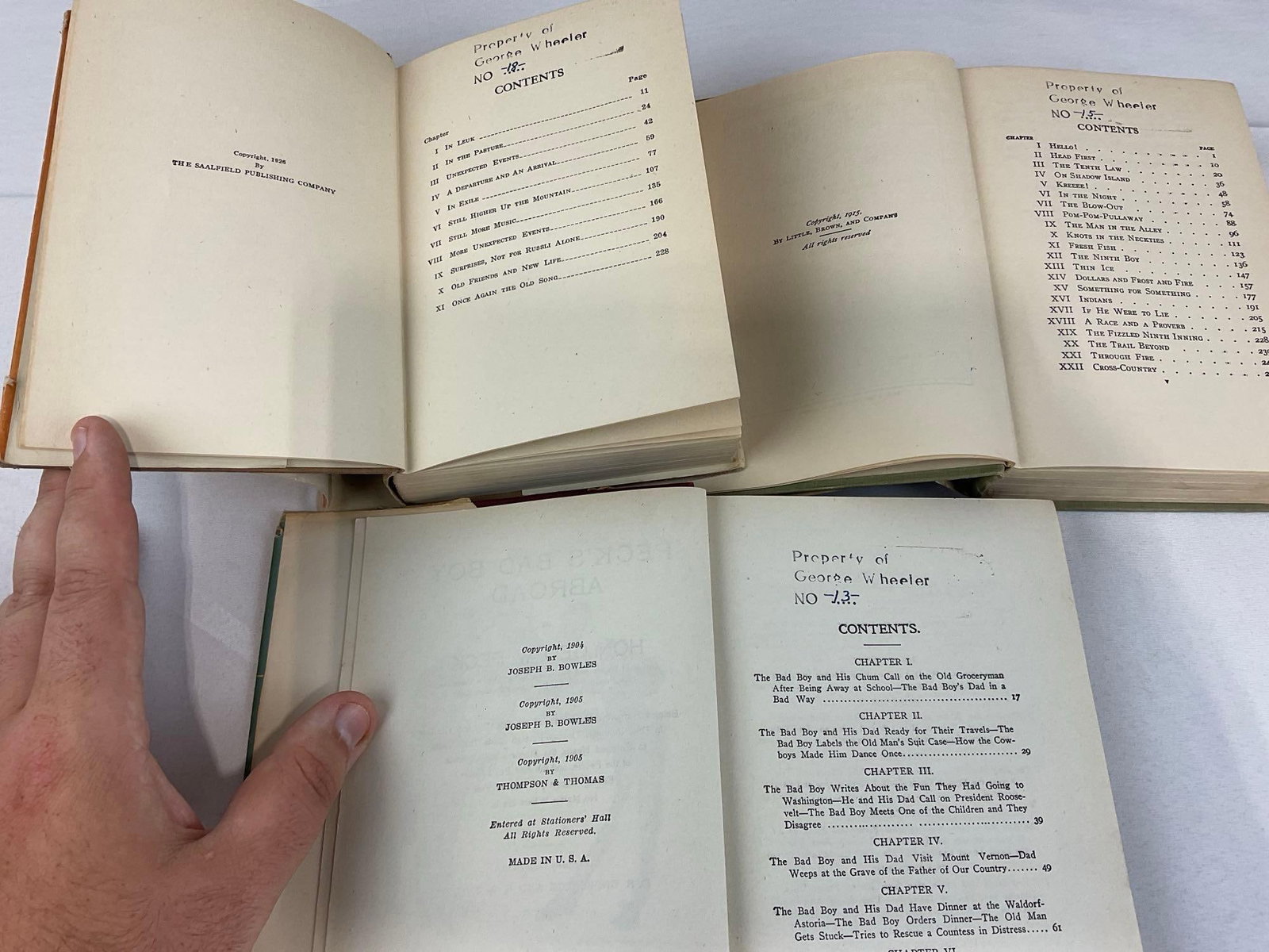 7 Antique Books, Early 20th Century, Boy Scouts, Tarzan, A Little Swiss Boy by Johanna Spyri & more - 9