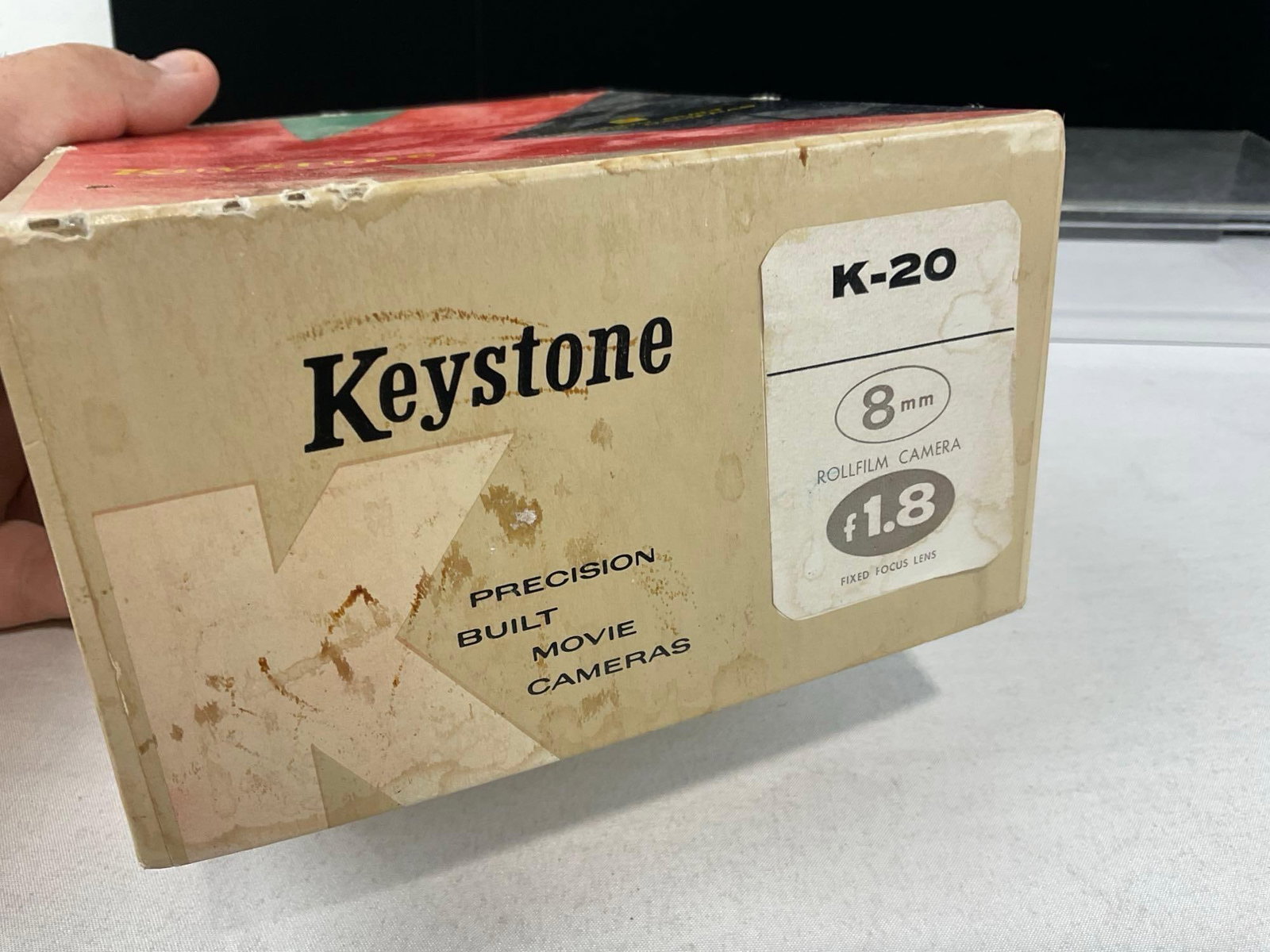 Vintage Keystone Twenty 8mm Film Camera w/original box, 5x8x7 inches - 6