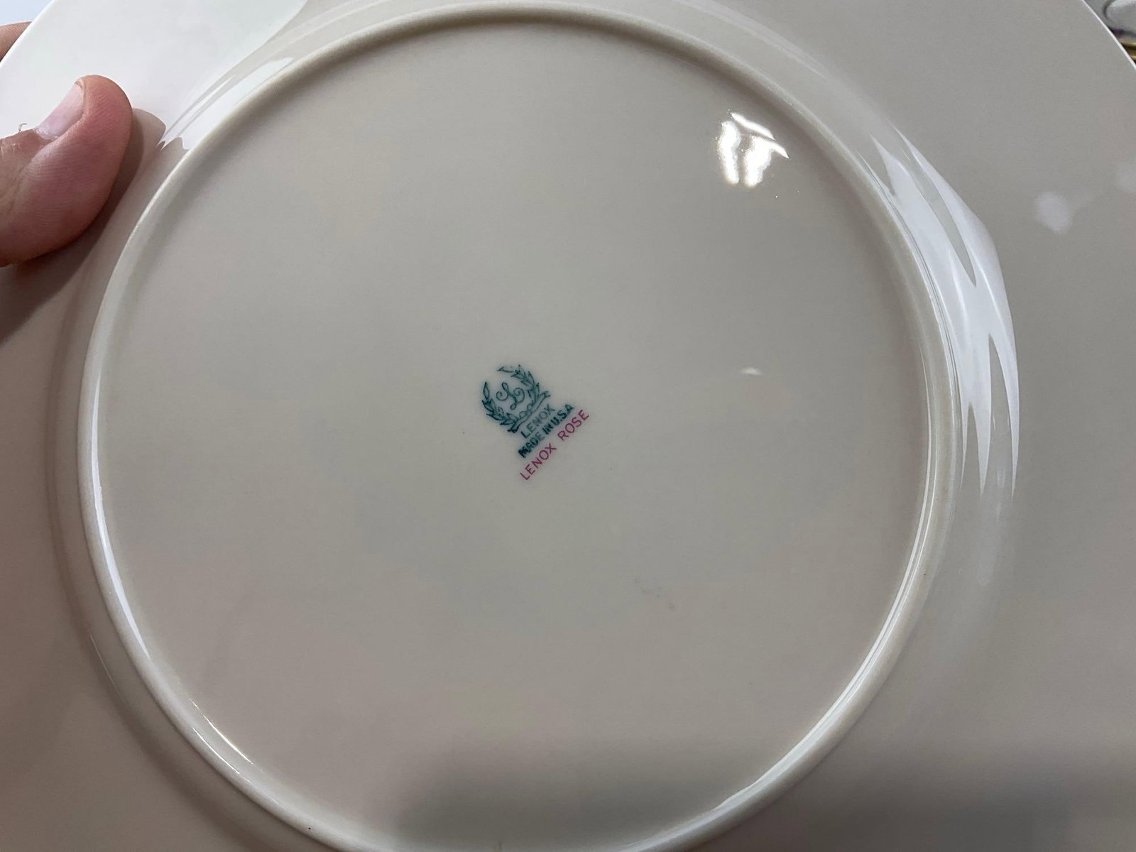 Set of Lenox Rose China, 46 pieces, variety of pieces, 12 dinner & salad plates - 2