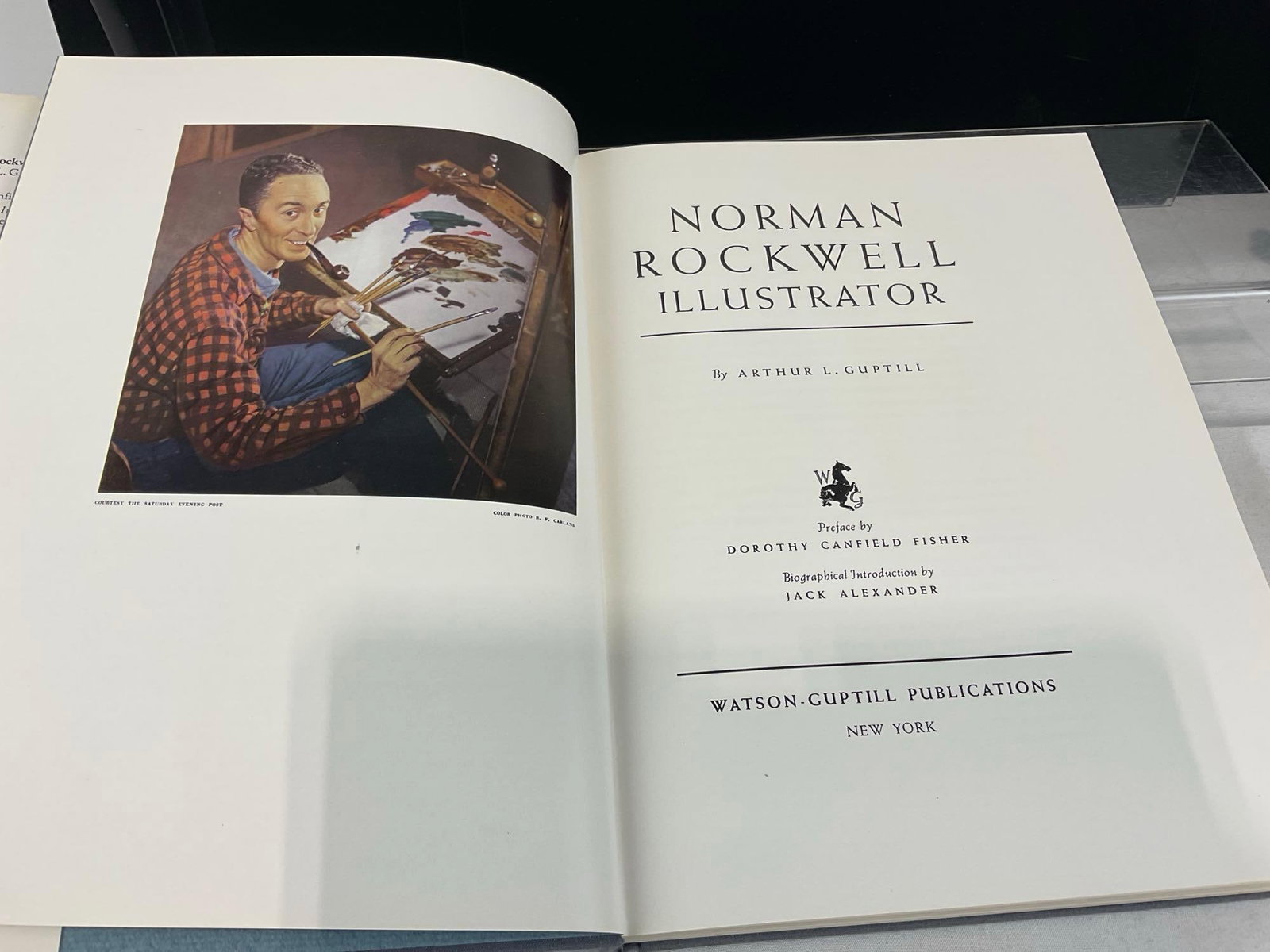 Norman Rockwell Book & Set of 4 Limited Edition Commemorative Plates, Gorham 1973 w/Rockwell Desi... - 9