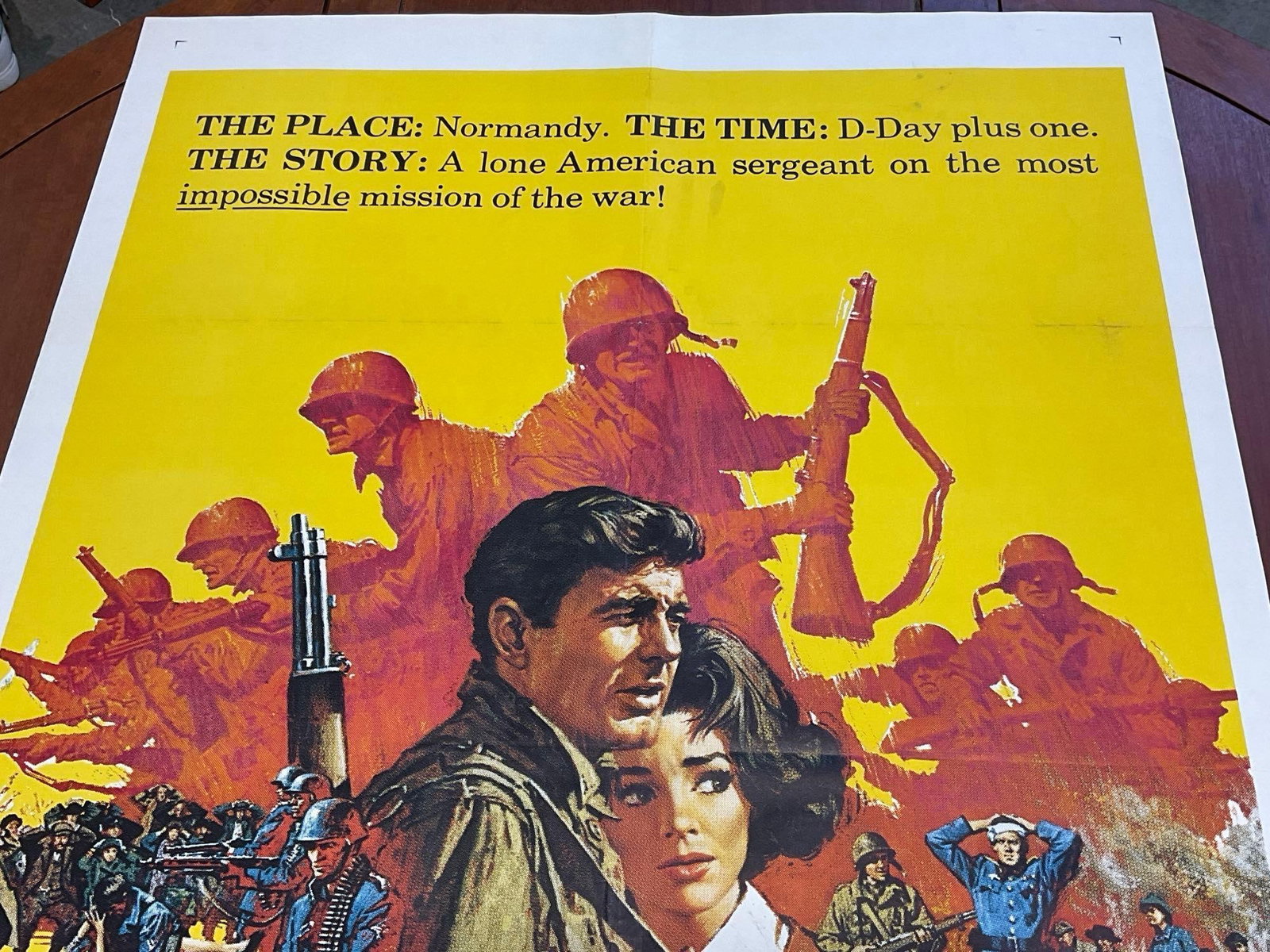 Vintage One Sheet Movie Poster 1965 Up From The Beach, Cliff Robertson & Red Buttons - 2