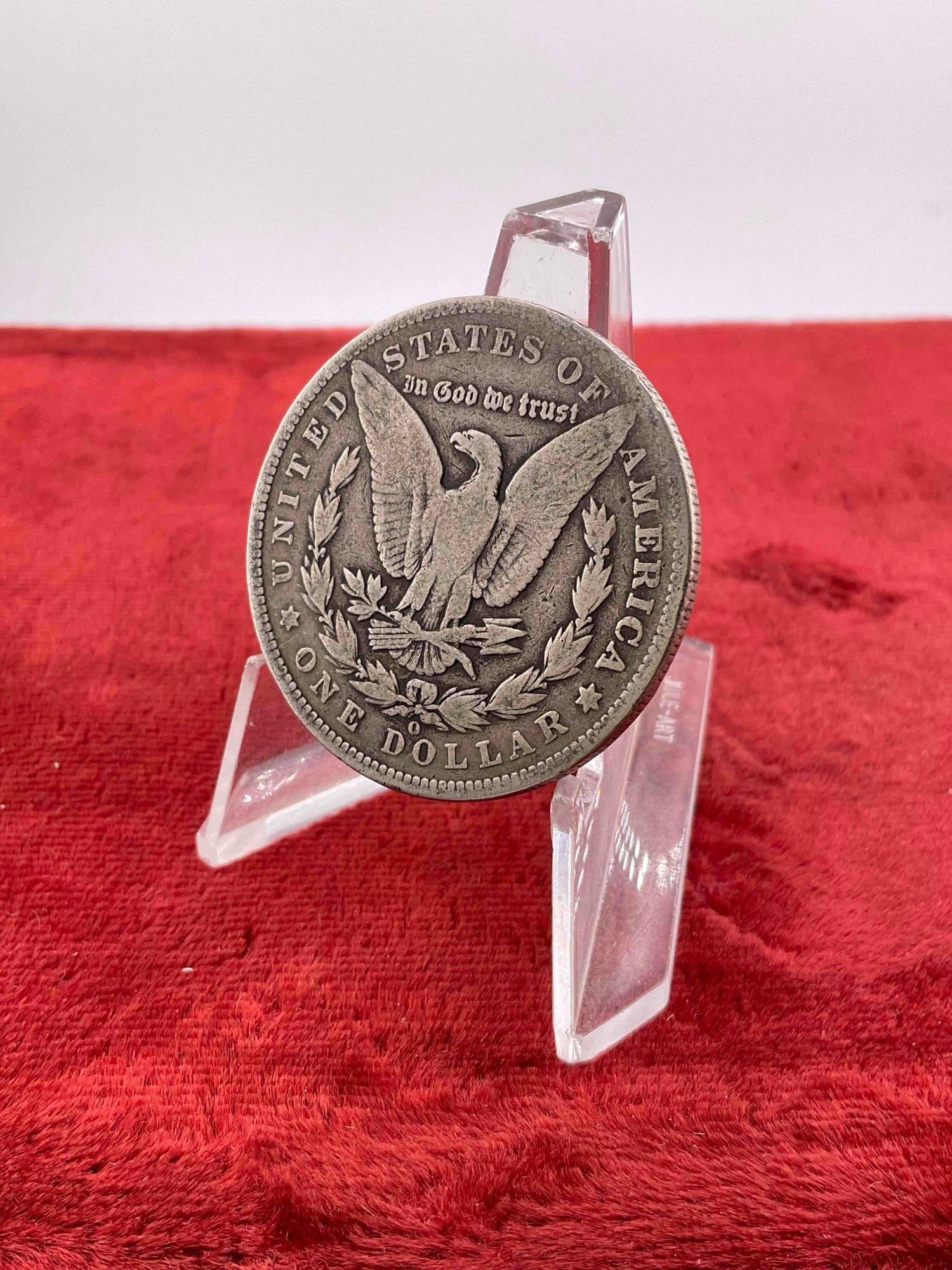 Antique 1901-O Silver Morgan Dollar Coin. - 3