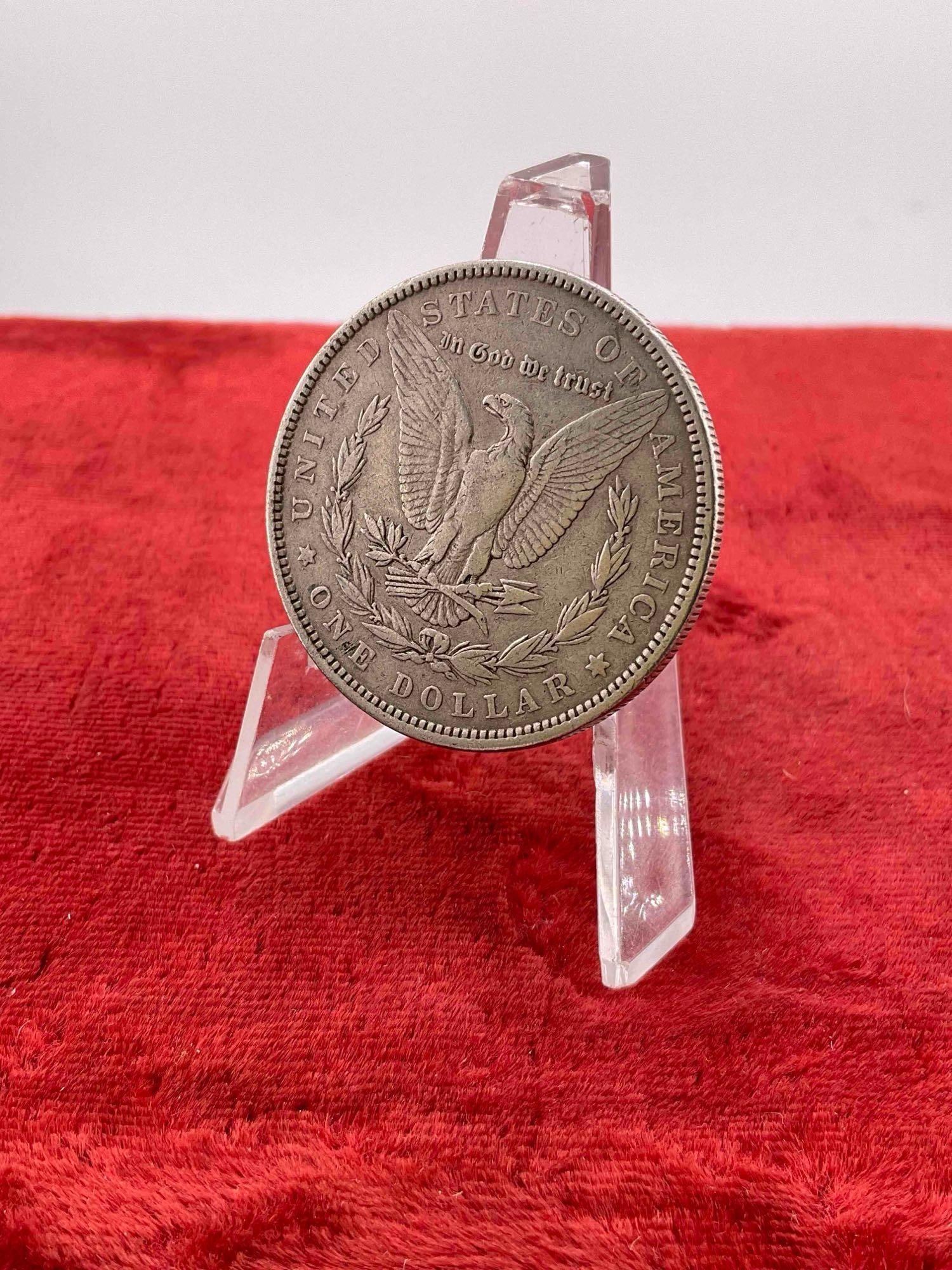 Antique 1883 Silver Morgan Dollar Coin. - 3