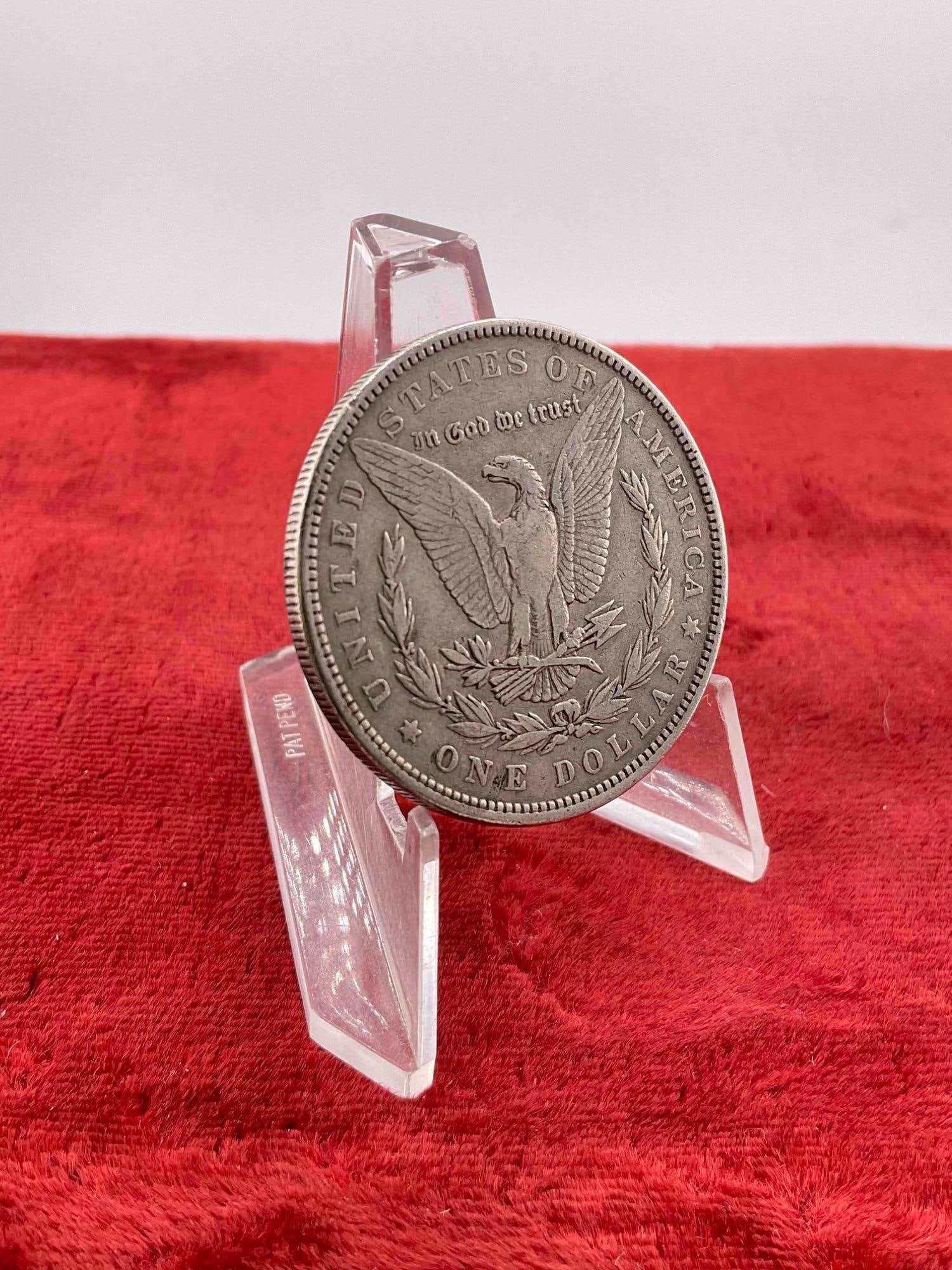 Antique 1883 Silver Morgan Dollar Coin. - 4