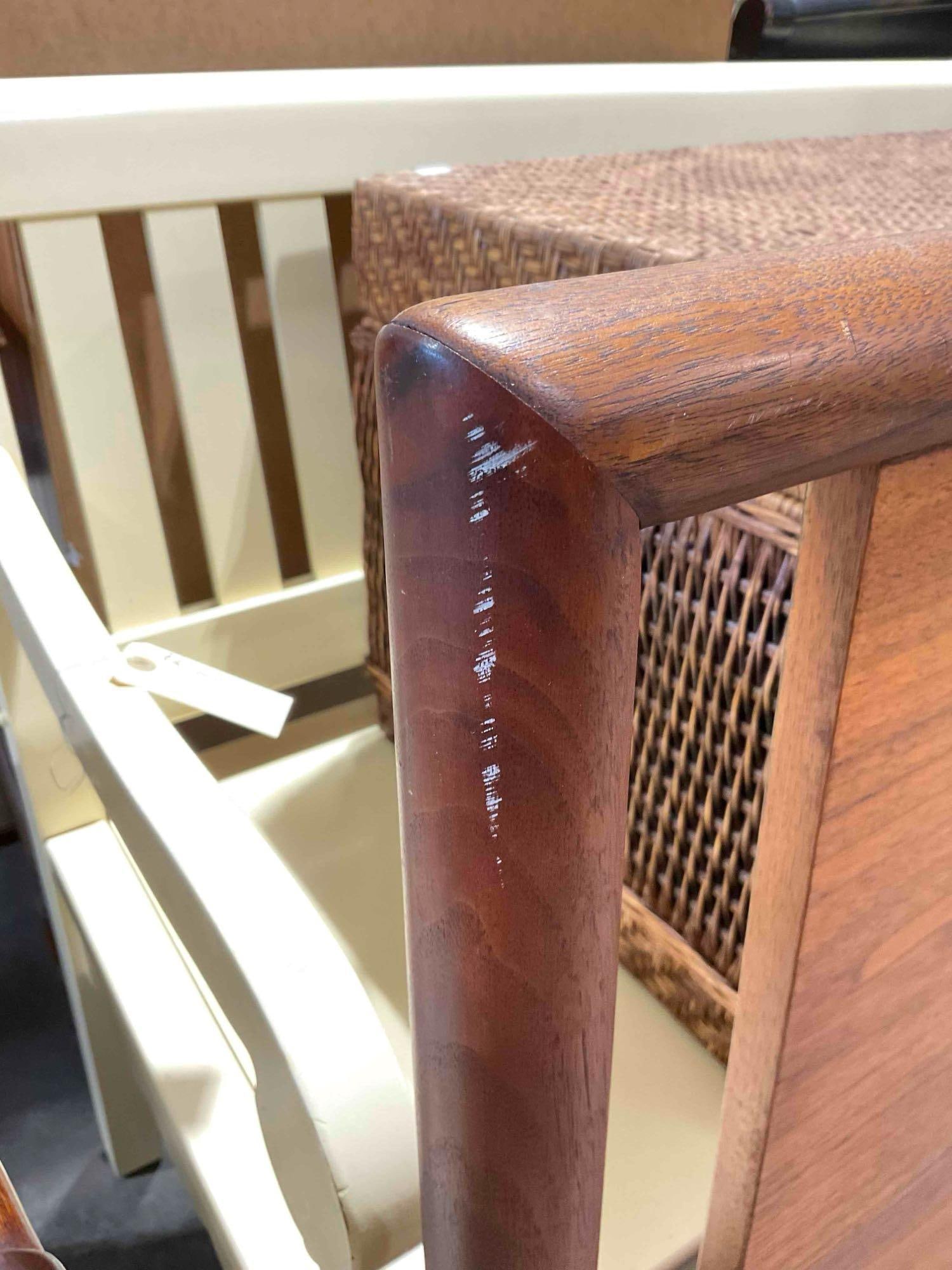 Handsome Vintage MCM Widdicomb Walnut Wood King Sized Head Board w/ Lovely Grain. - 3