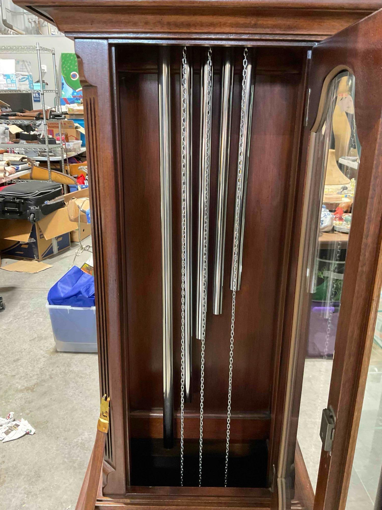 Vintage Ridgeway 1978 Ltd. Ed. 1487/2000 Grandfather Clock w/ Tubular Bells & Key. See pics. - 5