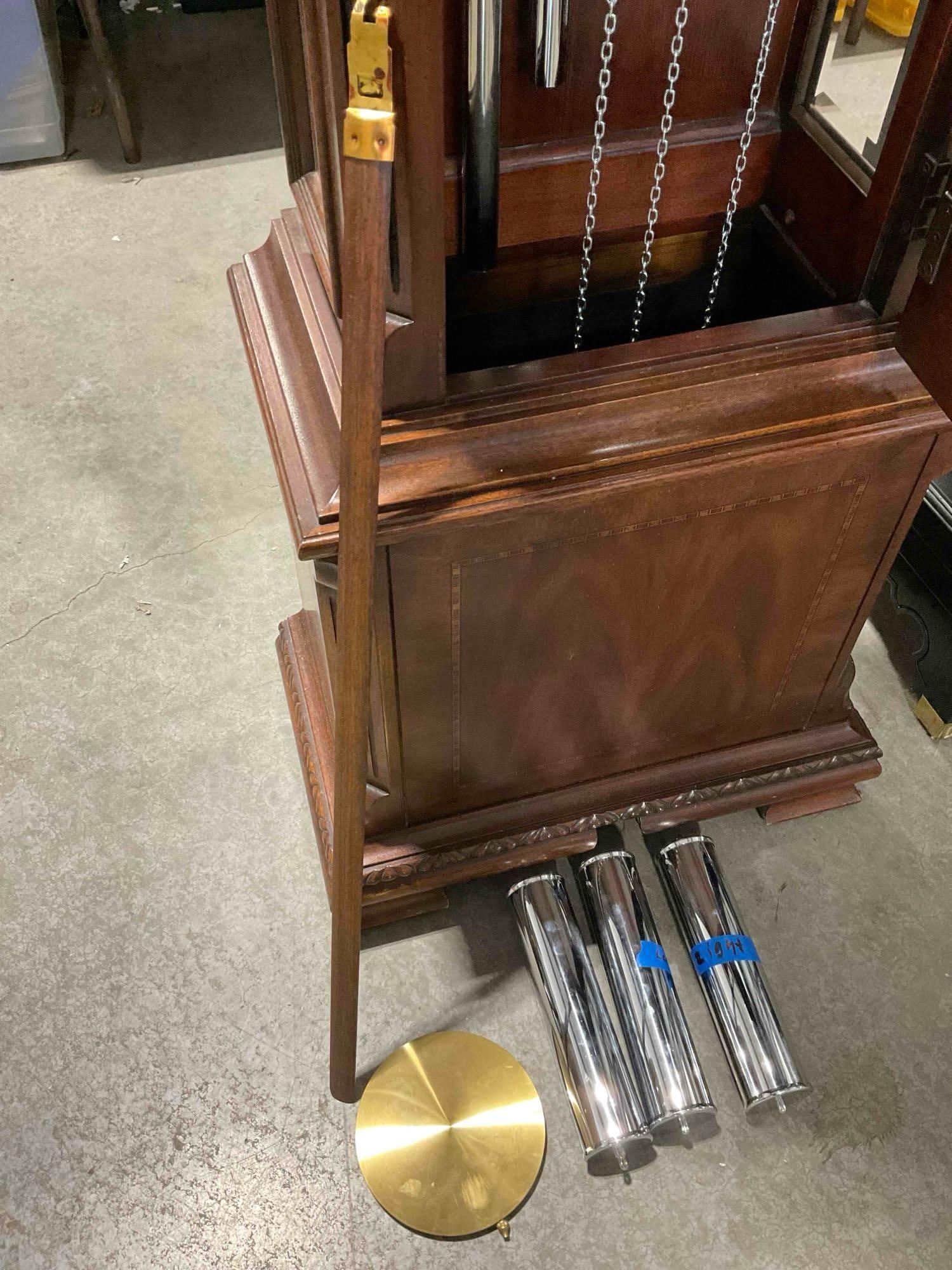 Vintage Ridgeway 1978 Ltd. Ed. 1487/2000 Grandfather Clock w/ Tubular Bells & Key. See pics. - 6