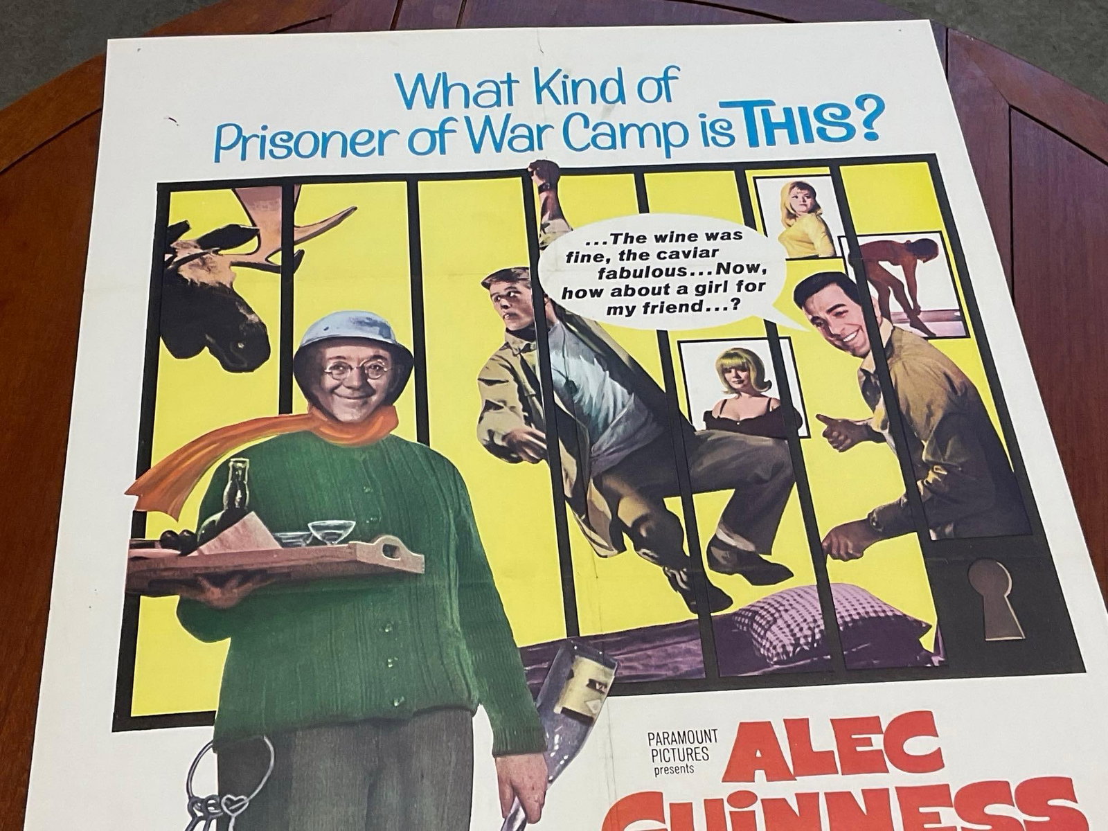 Vintage One Sheet Movie Poster, 1965 Situation Hopeless - But Not Serious, Alec Guinness - 2