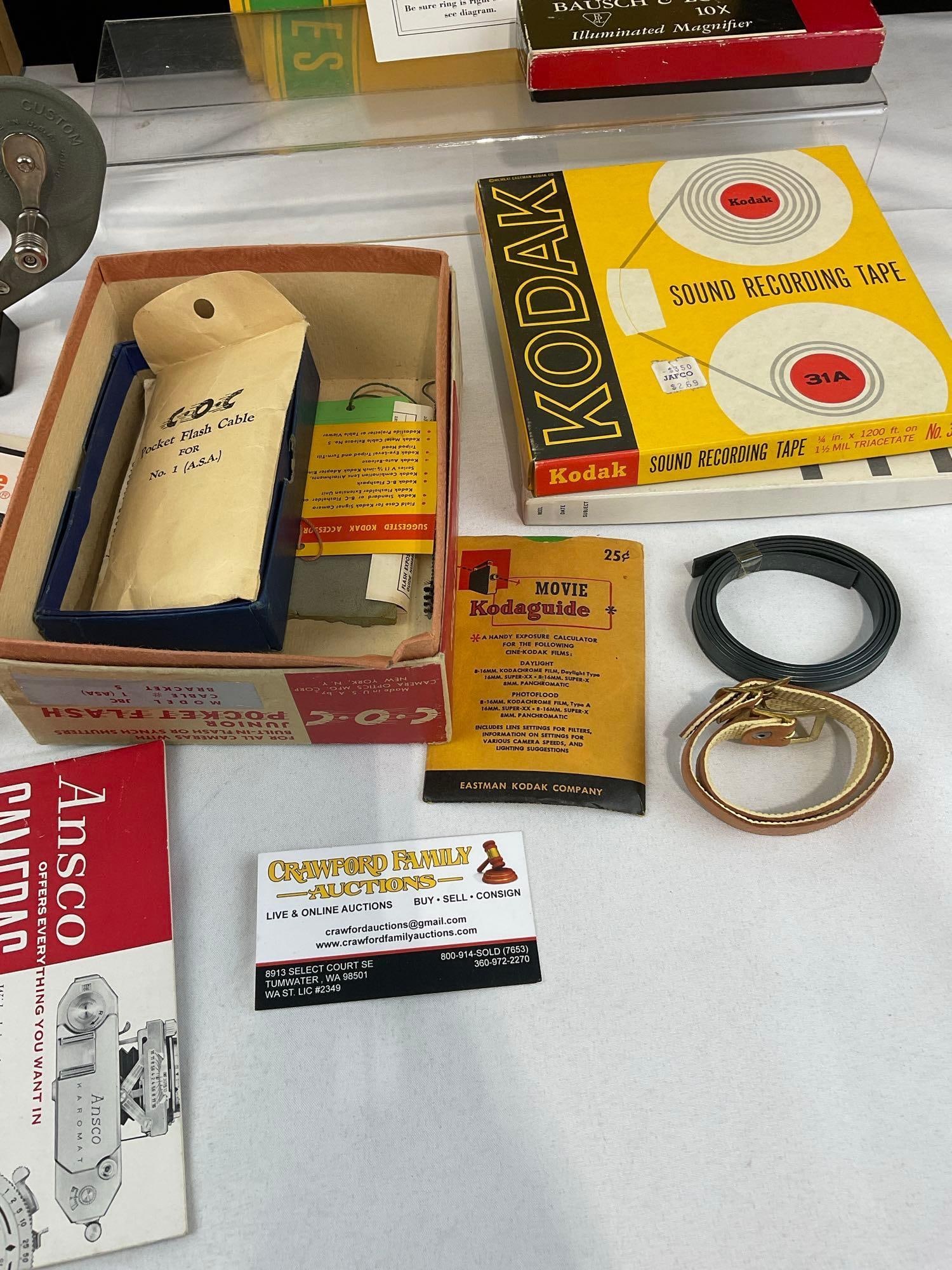 Kalart 8mm Splicer-Rewinder, Kodak Light Reflectors, & more assorted Photo Accessores - 4
