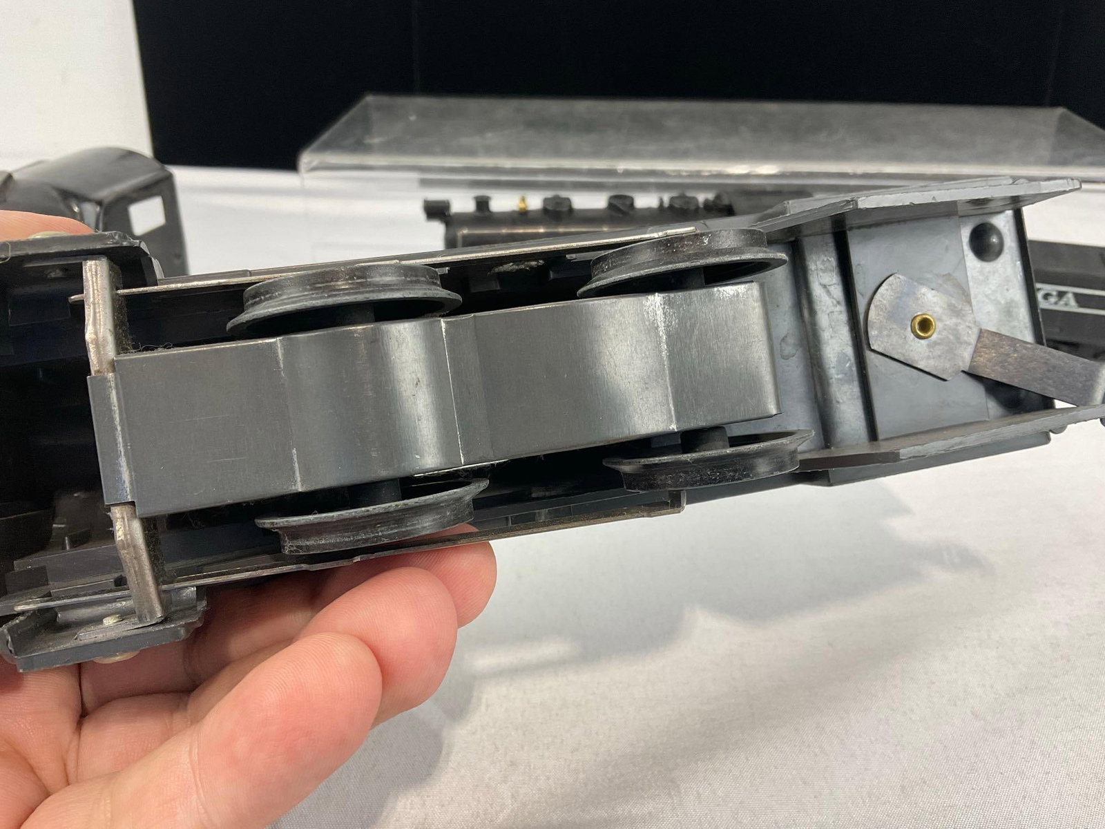 3 Locomotive Toys, 2x Louis Marx & Co O-Gauge, 50s era & 30s Commodore Vanderbilt, + Tyco HO 2-8-0 - 7