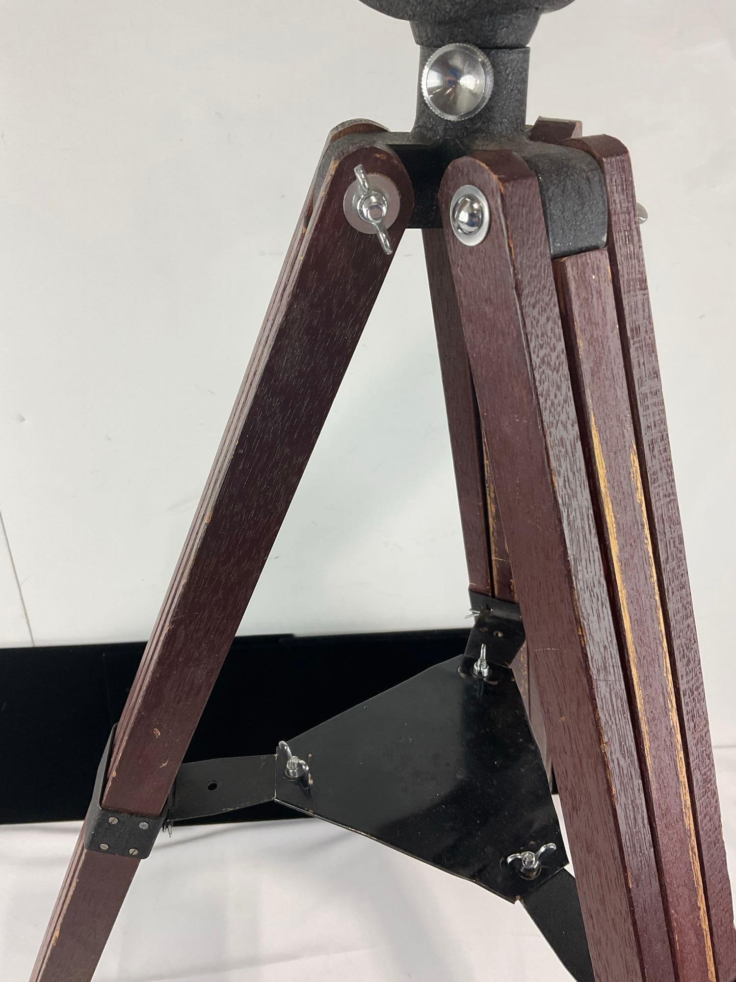 2 60mm Telescopes, w/1 wooden tripod, Tasco variable #3560 & Aerolite Terrestrial #861 - 4