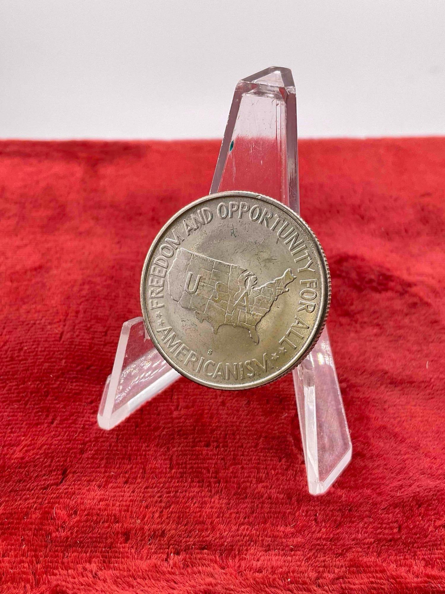 Vintage 1953-S Silver BU Quality Carver/Washington Half Dollar Coin. - 2