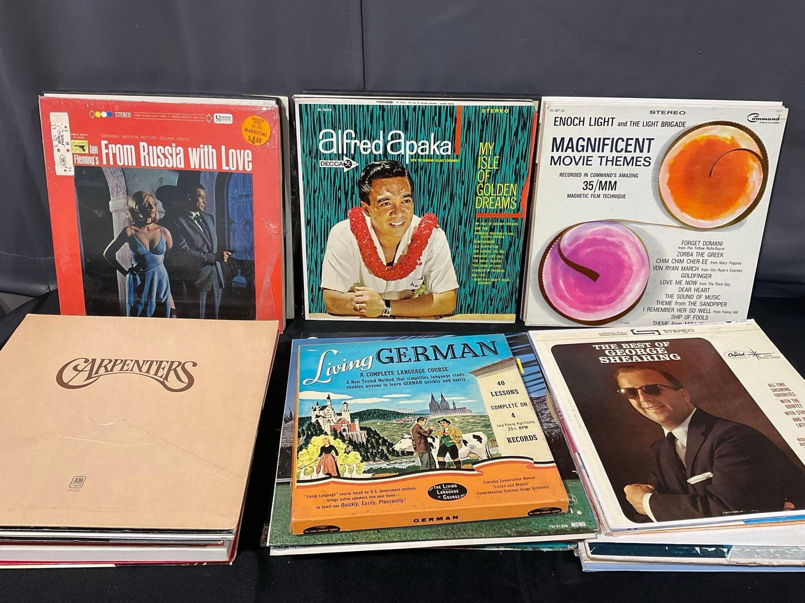 Large Selection of Vinyl Records, Hawaiian, Movie Themes, Christmas & more genres, approx 75-100 - 4