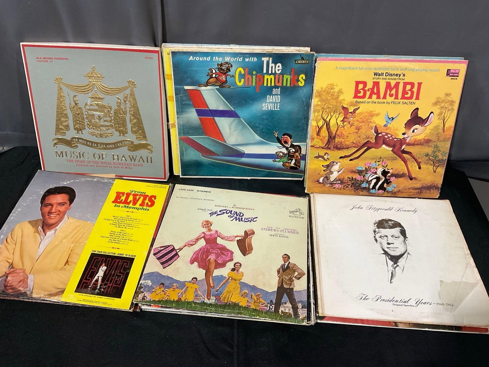 35-40 Vinyl Records, Christmas, Disney, Hawaiian, & more, some cover wear - 4
