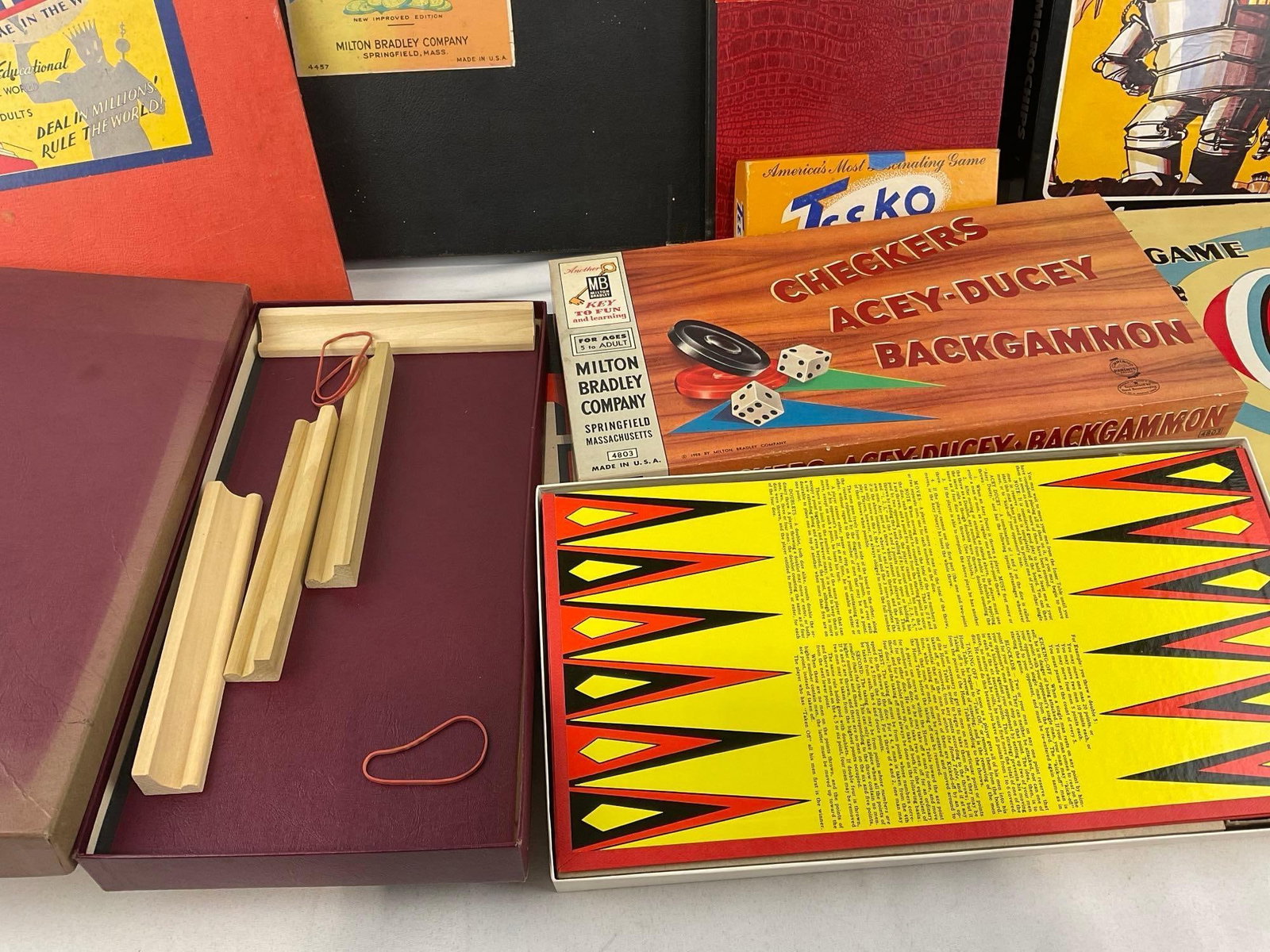 Variety of Vintage Boardgames, Scrabble, Thimk, Teeko w/board, Cam, Yahtzee, Merchant Prince Boar... - 2
