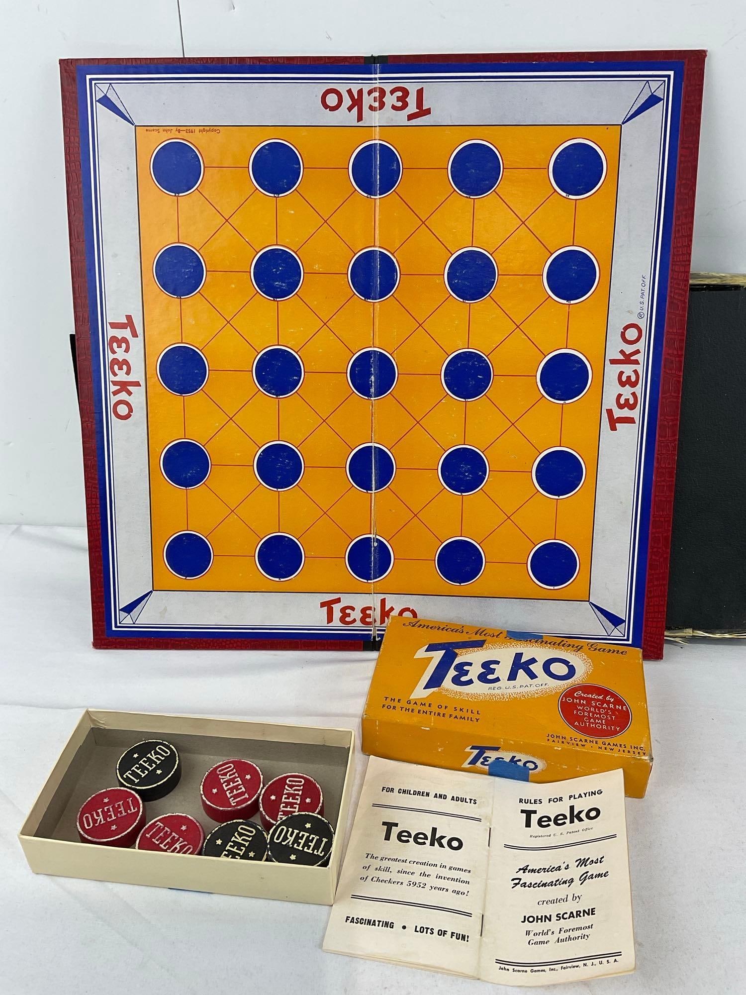 Variety of Vintage Boardgames, Scrabble, Thimk, Teeko w/board, Cam, Yahtzee, Merchant Prince Boar... - 5