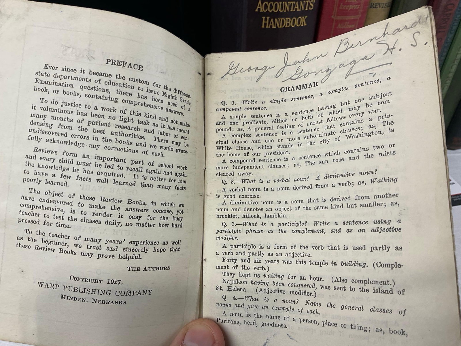 Variety of Early 20th Century Books mostly 1940s, Law, Education, English/Grammar, & more - 4