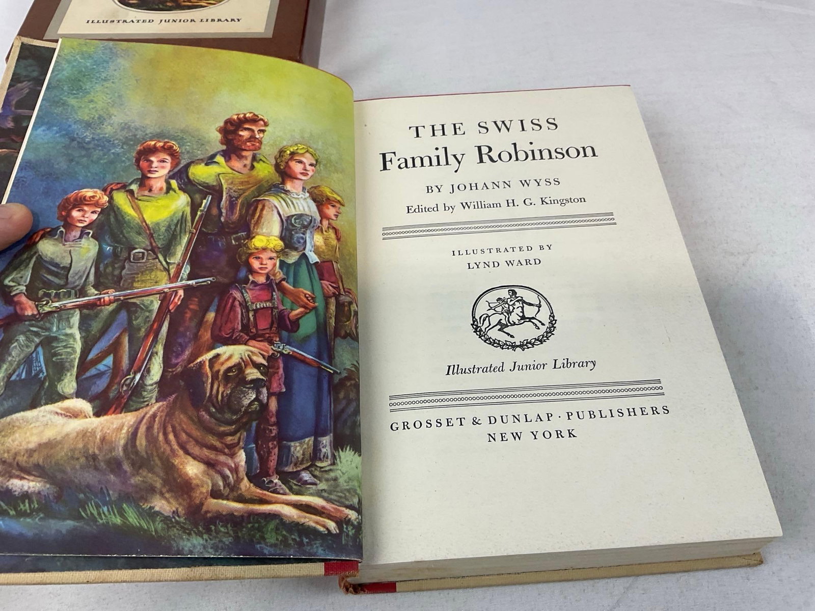 Variety of Early 20th Century Books, Swiss Family Robinson, Literature Books, 3 Worn Small Novels - 6
