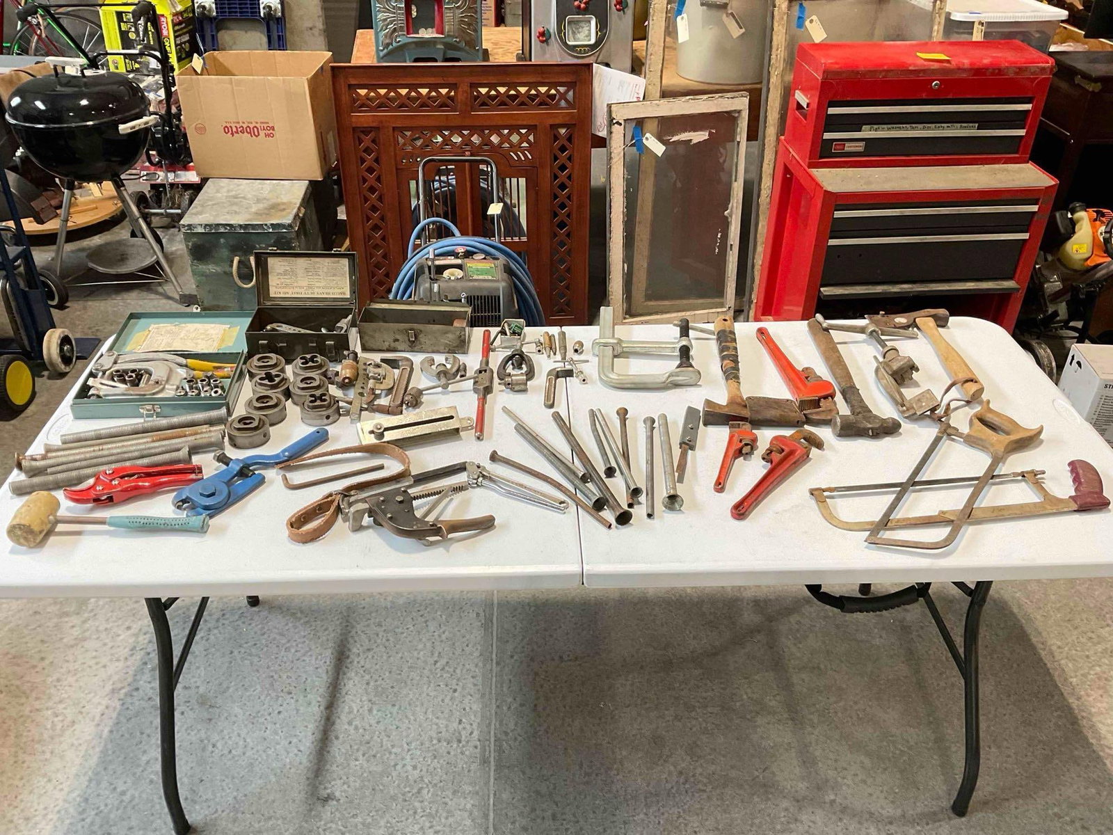 50+ Machinist & Plumbing Tool Assortment, incl. Wrenches, Hammers, Clamps, Saws & More! (1 of 4)