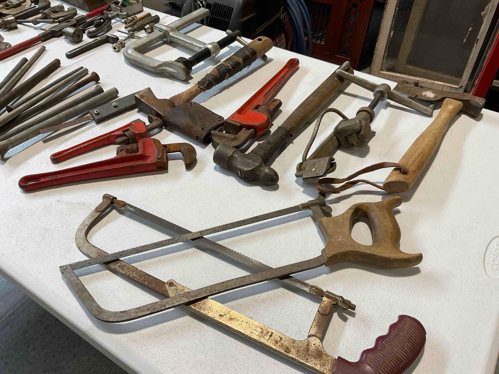 50+ Machinist & Plumbing Tool Assortment, incl. Wrenches, Hammers, Clamps, Saws & More! - 4