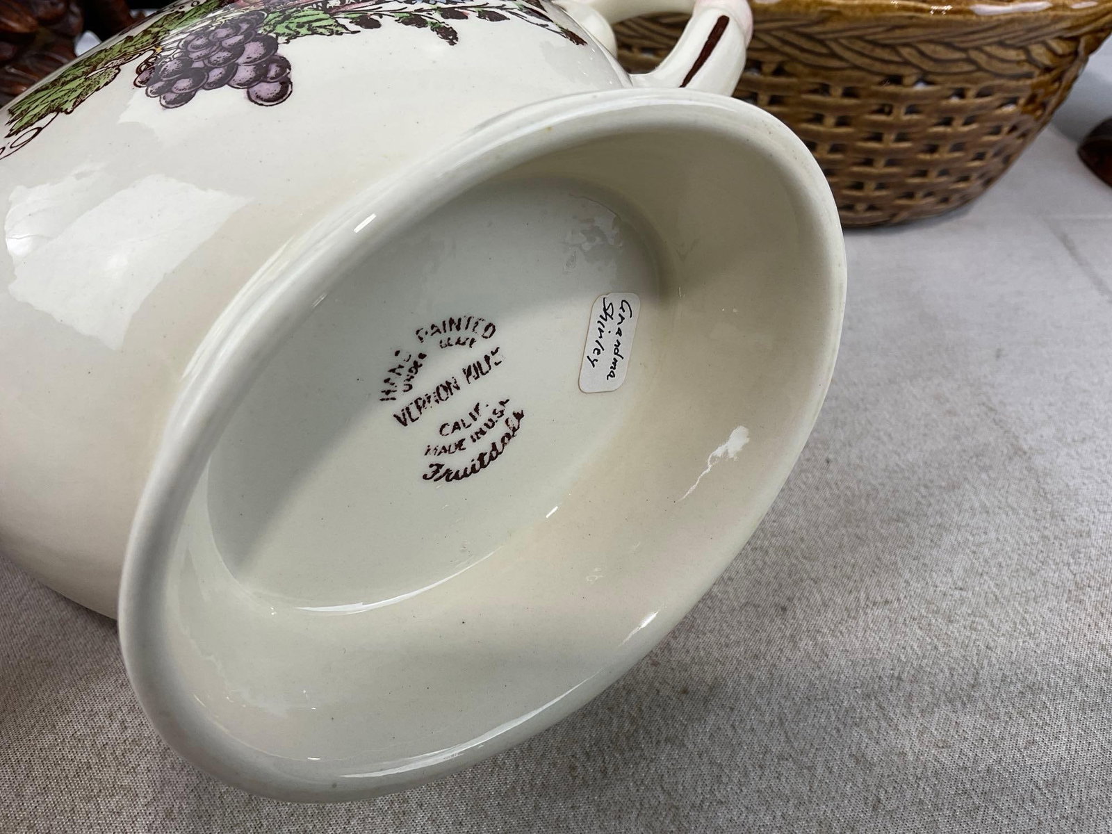 Pair of Ceramic Pheasant Figures, previously repaired, Hen Shaped Lidded Bowl, & Gravy Pitcher - 4