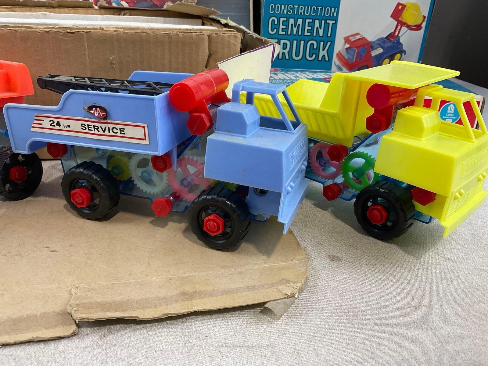 2x Sears Brix Blox Brick Sets, Construction Cement Truck, Learn While You Play Toy Truck Set - 8